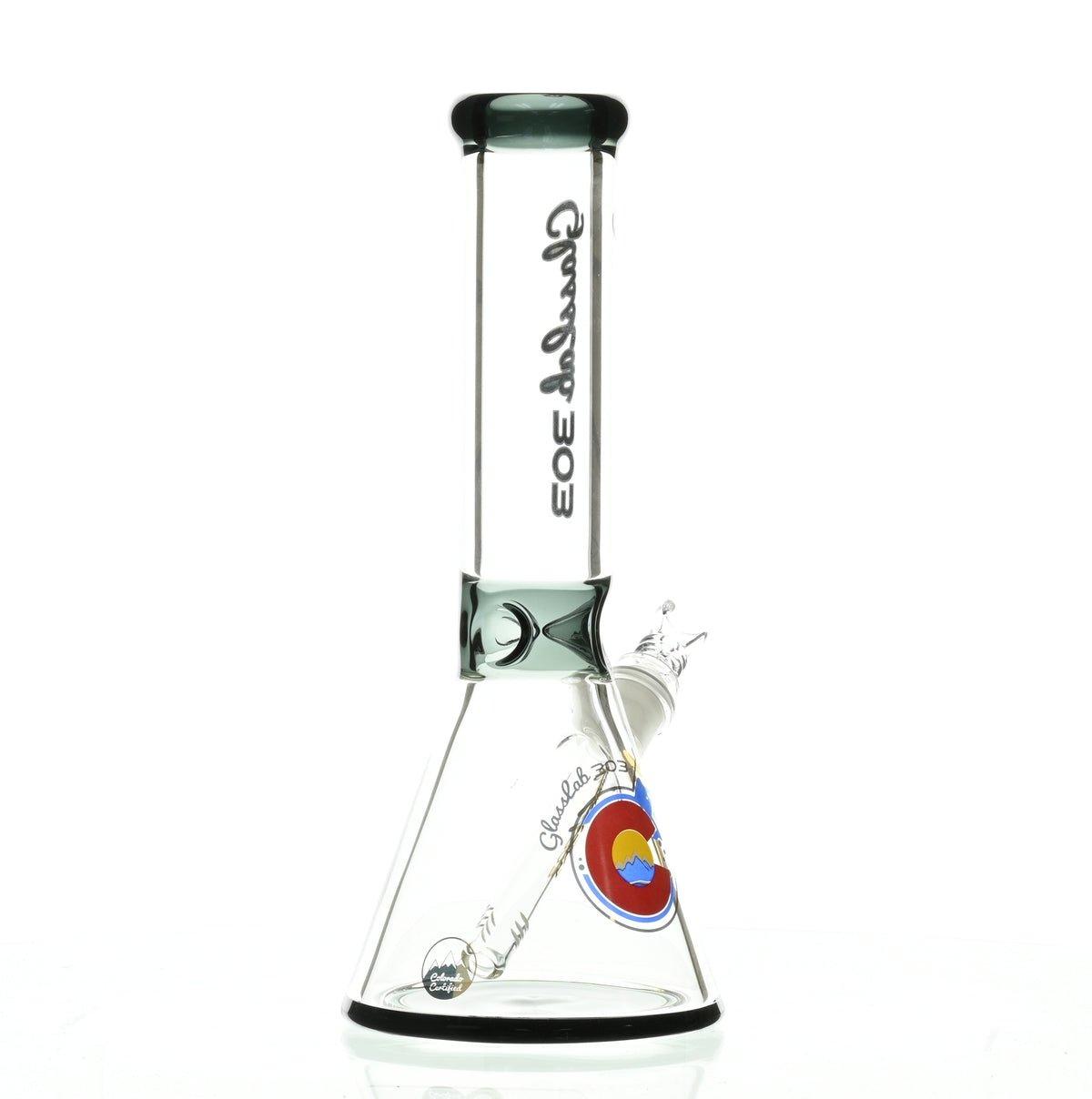 GLASSLAB 303 7MM BEAKER BLACK ACCENT - Smoke Spot Smoke Shop