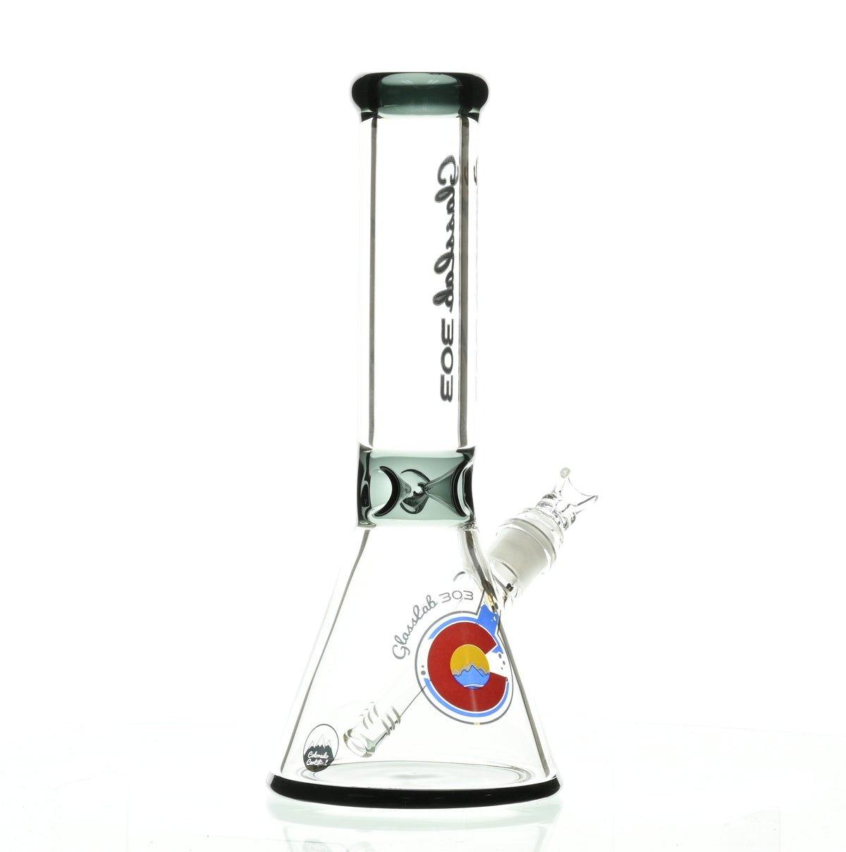 GLASSLAB 303 7MM BEAKER BLACK ACCENT - Smoke Spot Smoke Shop