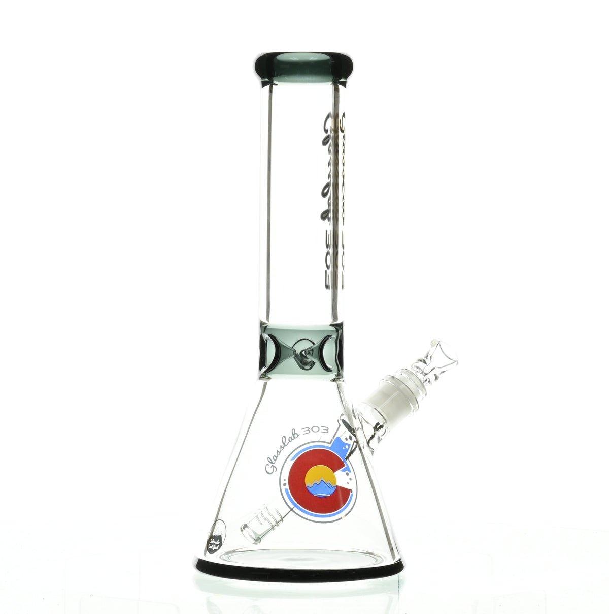 GLASSLAB 303 7MM BEAKER BLACK ACCENT - Smoke Spot Smoke Shop