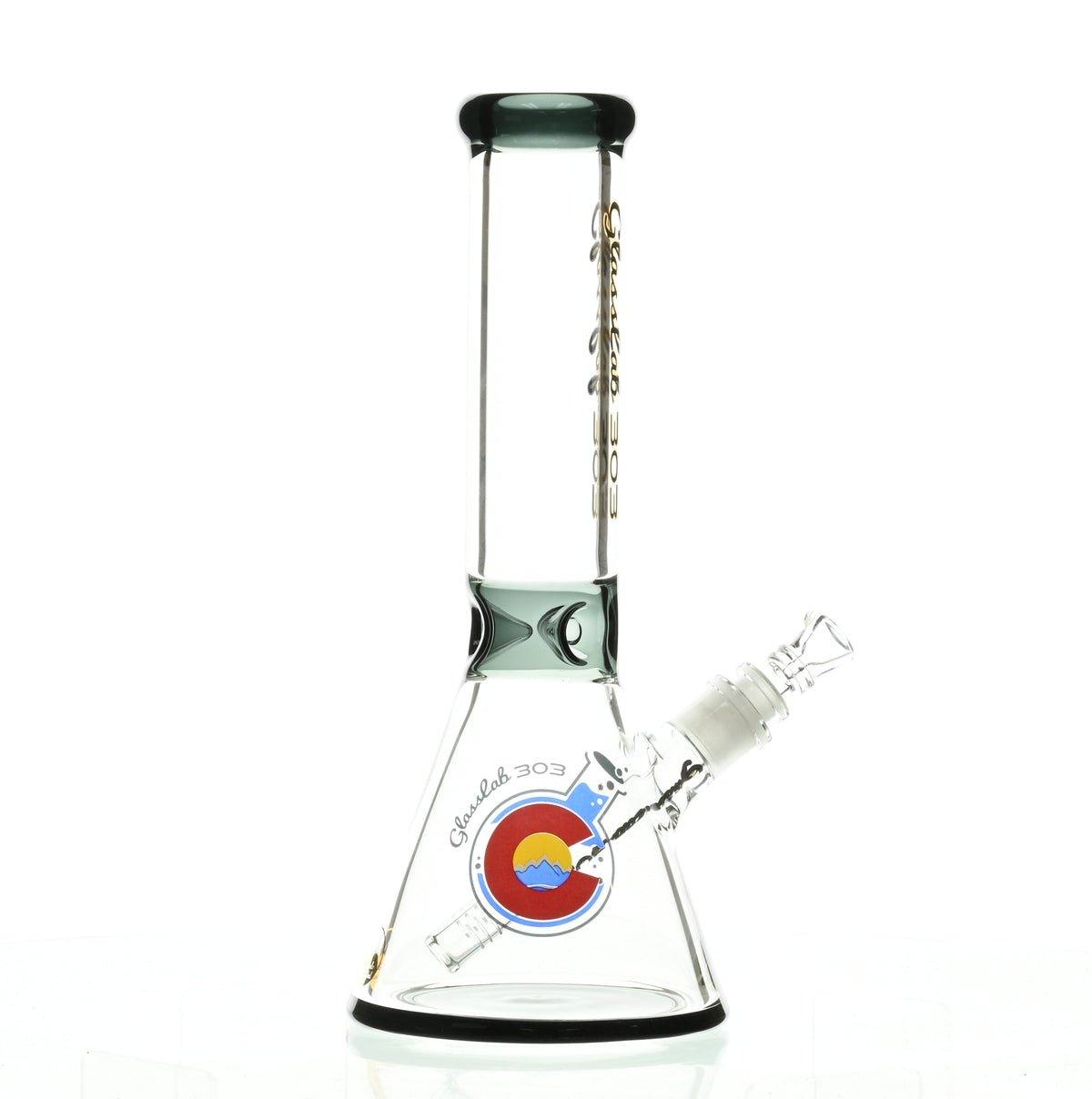 GLASSLAB 303 7MM BEAKER BLACK ACCENT - Smoke Spot Smoke Shop