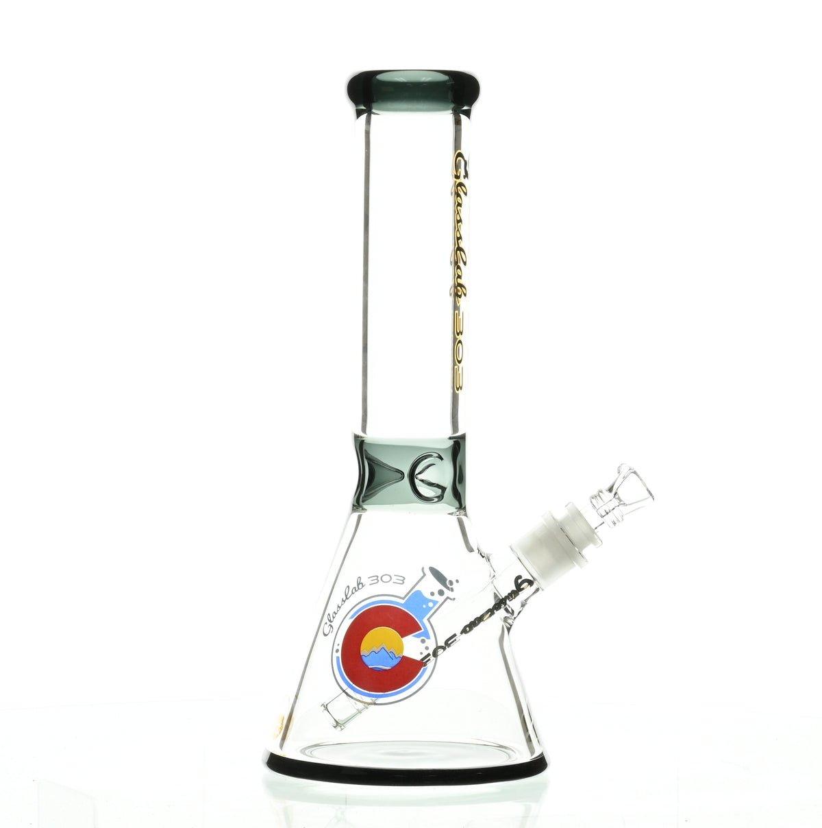 GLASSLAB 303 7MM BEAKER BLACK ACCENT - Smoke Spot Smoke Shop