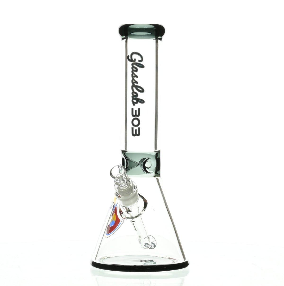 GLASSLAB 303 7MM BEAKER BLACK ACCENT - Smoke Spot Smoke Shop