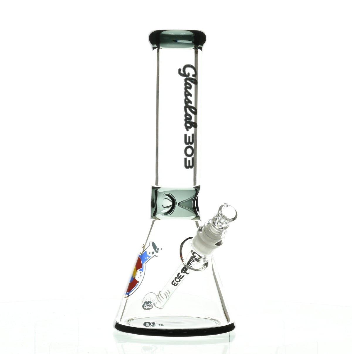 GLASSLAB 303 7MM BEAKER BLACK ACCENT - Smoke Spot Smoke Shop