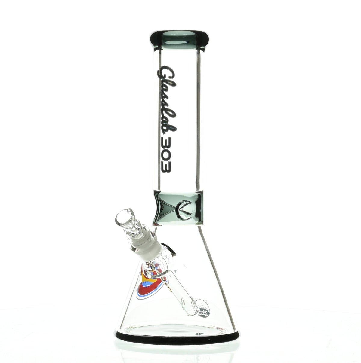 GLASSLAB 303 7MM BEAKER BLACK ACCENT - Smoke Spot Smoke Shop