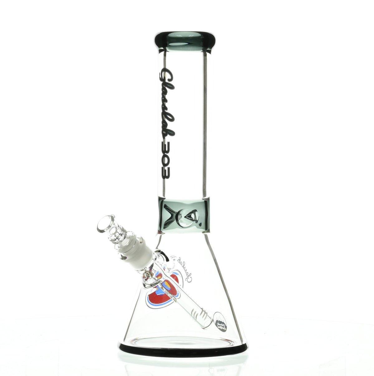 GLASSLAB 303 7MM BEAKER BLACK ACCENT - Smoke Spot Smoke Shop
