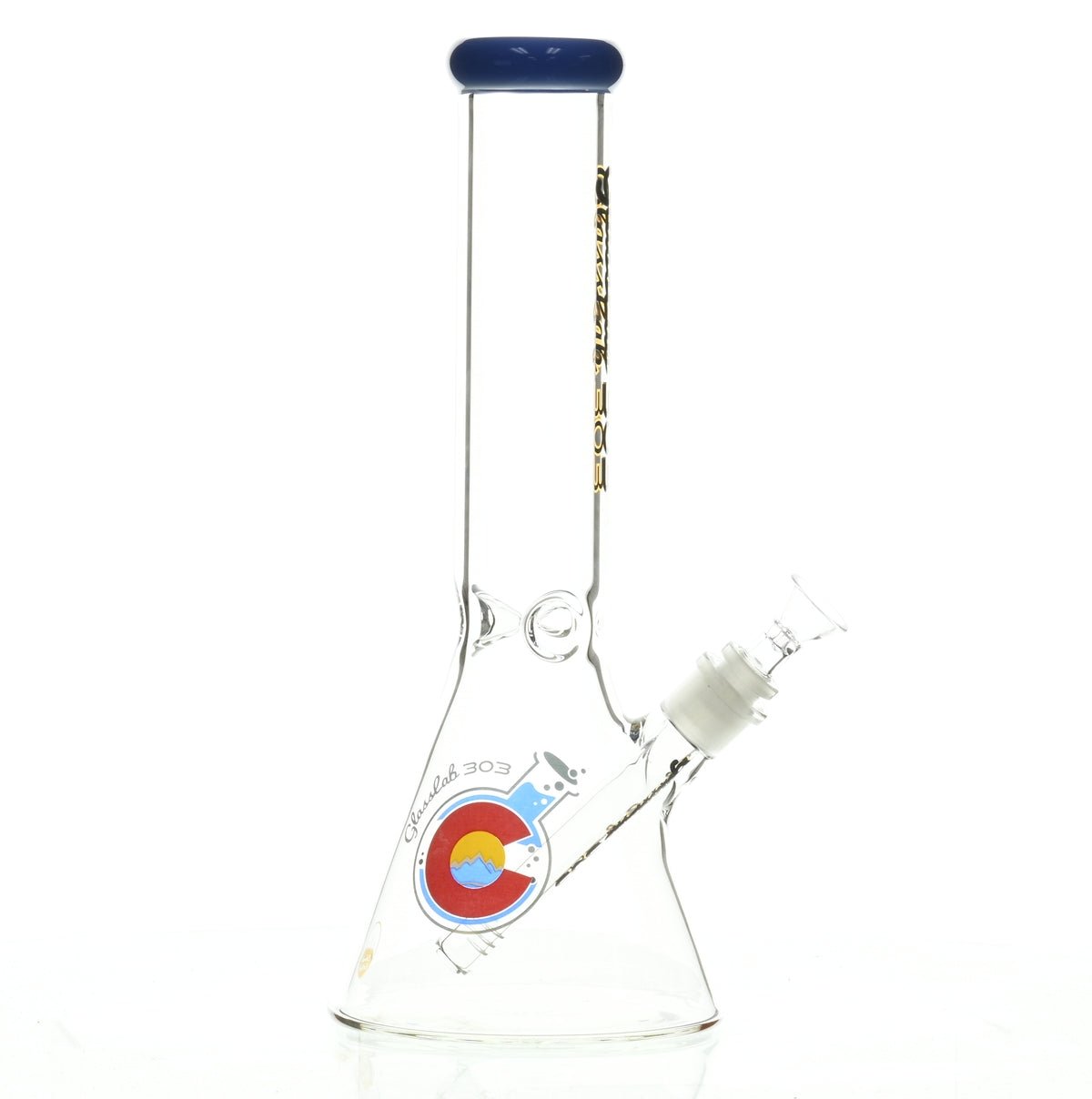 GLASSLAB 303 BEAKER BLUE GREEN ACCENT - Smoke Spot Smoke Shop