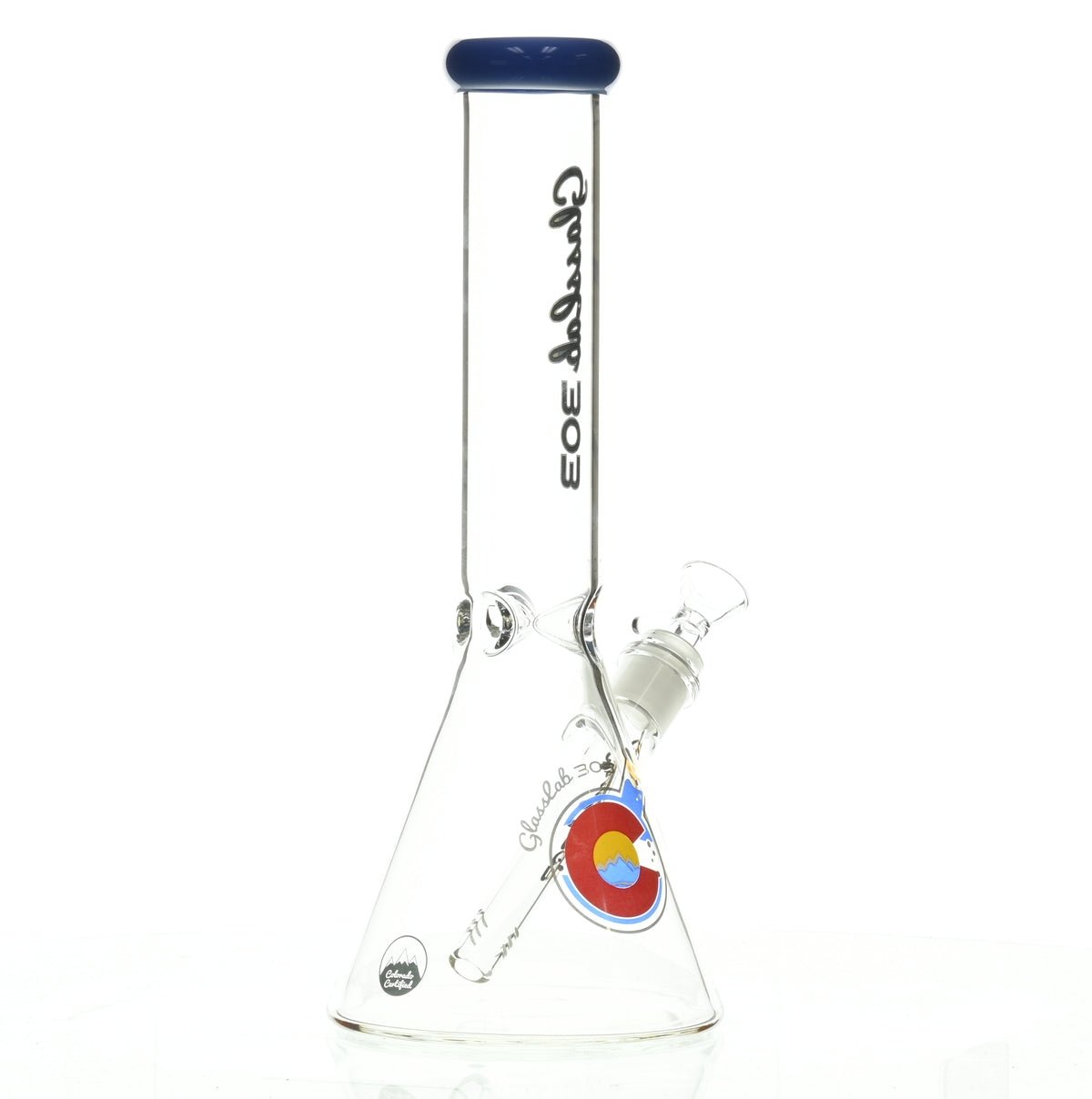 GLASSLAB 303 BEAKER BLUE GREEN ACCENT - Smoke Spot Smoke Shop