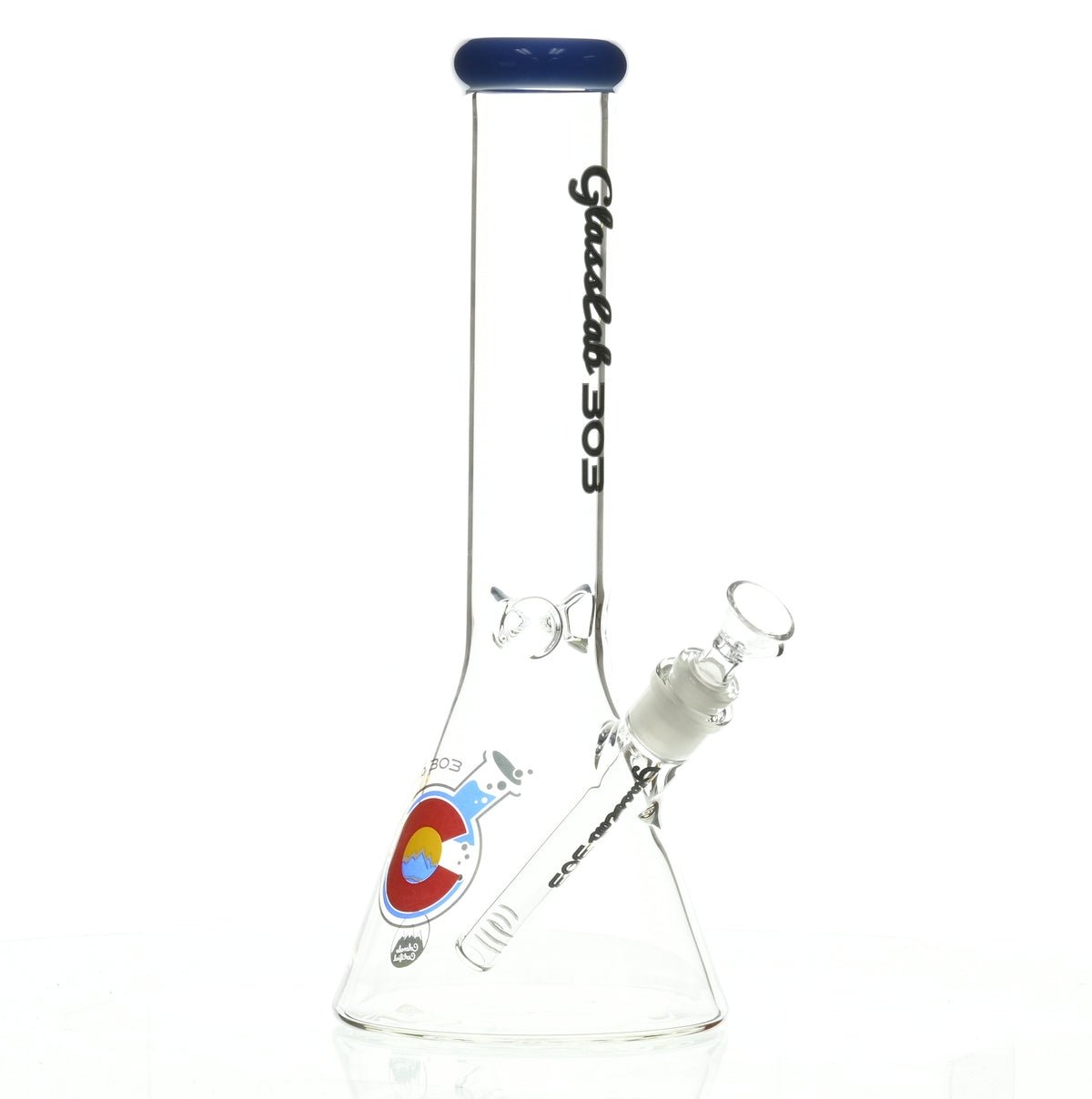 GLASSLAB 303 BEAKER BLUE GREEN ACCENT - Smoke Spot Smoke Shop