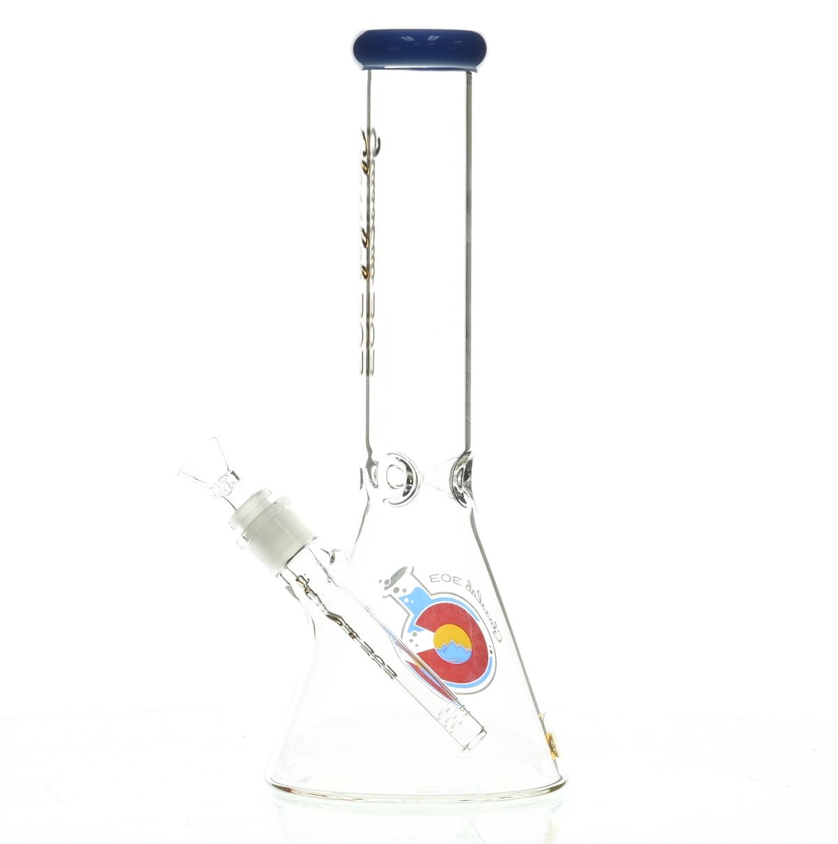 GLASSLAB 303 BEAKER BLUE GREEN ACCENT - Smoke Spot Smoke Shop