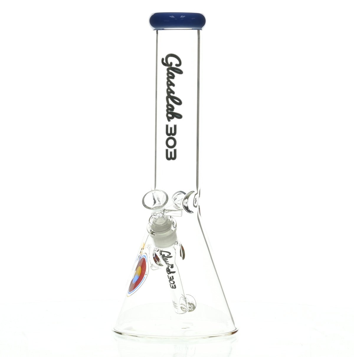 GLASSLAB 303 BEAKER BLUE GREEN ACCENT - Smoke Spot Smoke Shop