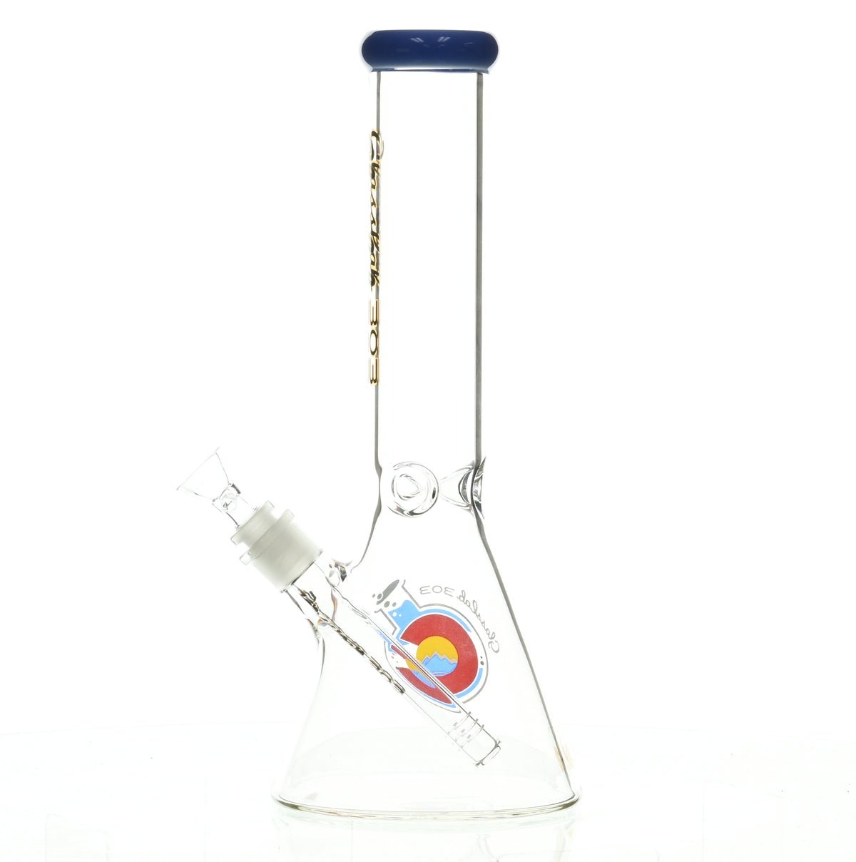 GLASSLAB 303 BEAKER BLUE GREEN ACCENT - Smoke Spot Smoke Shop