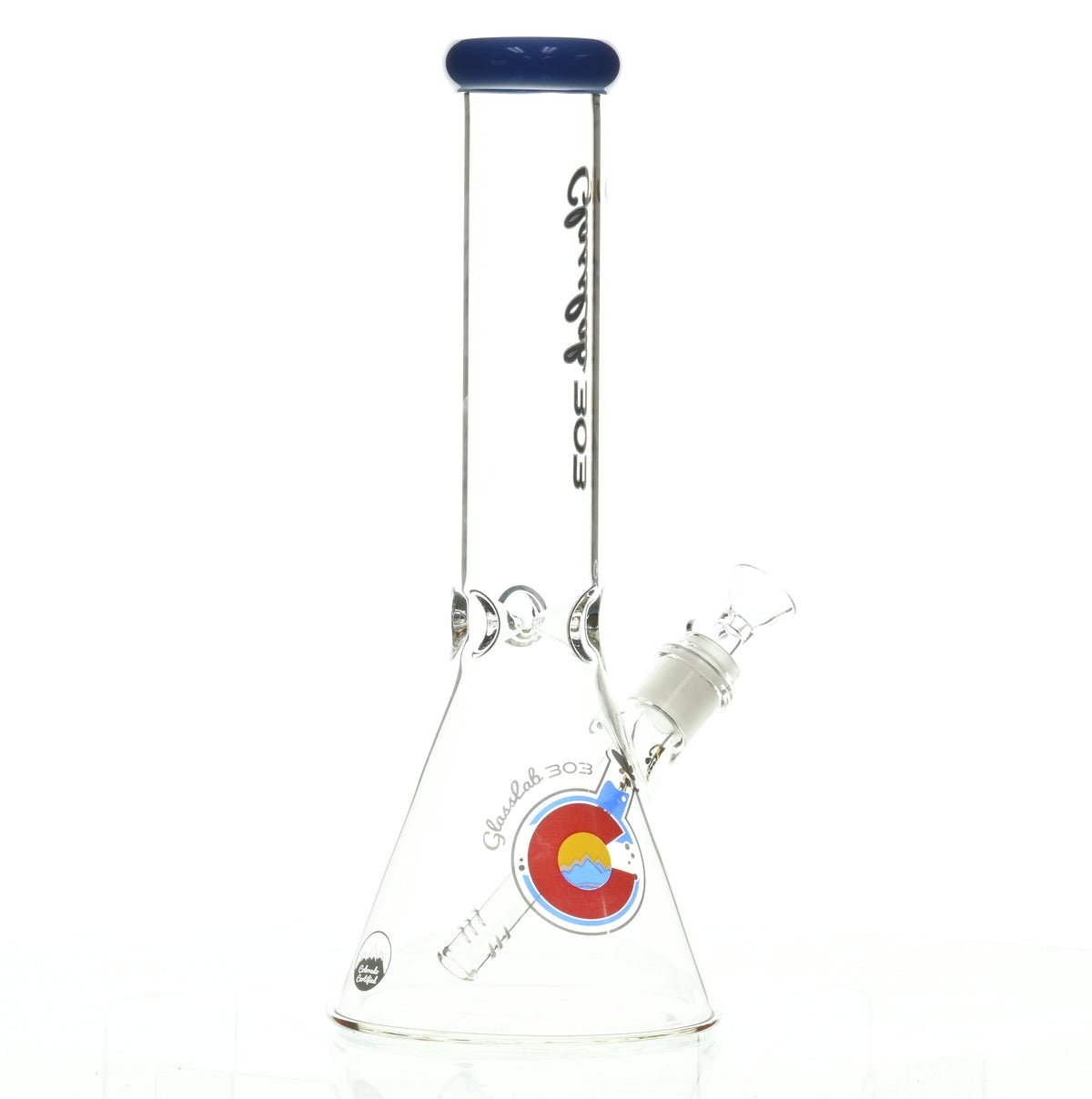 GLASSLAB 303 BEAKER BLUE GREEN ACCENT - Smoke Spot Smoke Shop