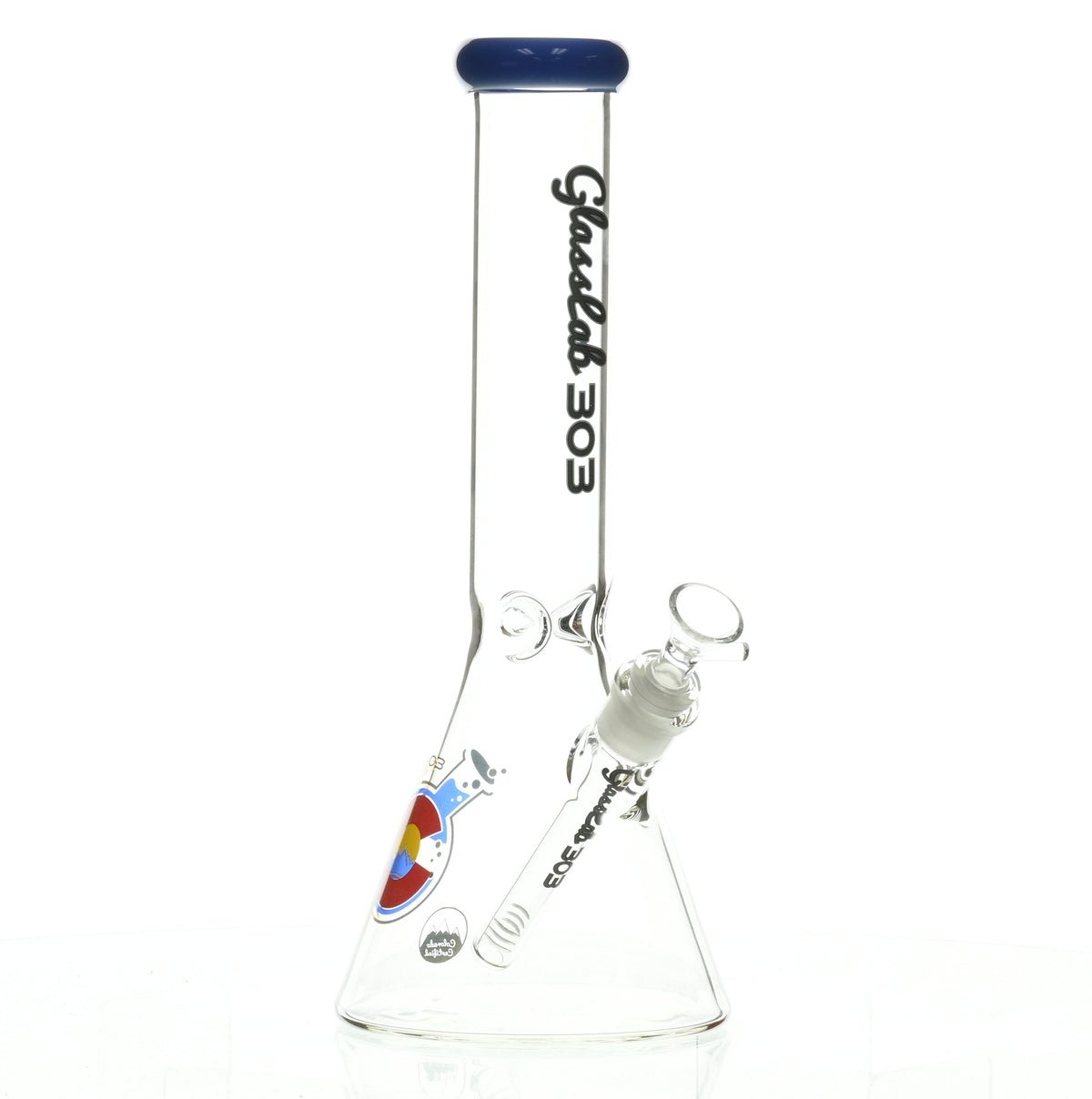 GLASSLAB 303 BEAKER BLUE GREEN ACCENT - Smoke Spot Smoke Shop