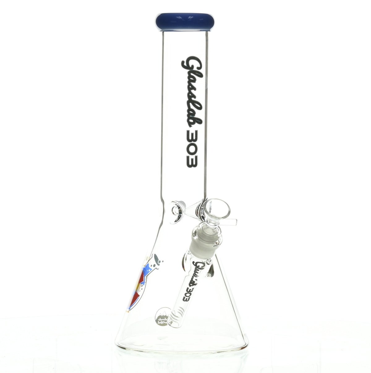 GLASSLAB 303 BEAKER BLUE GREEN ACCENT - Smoke Spot Smoke Shop