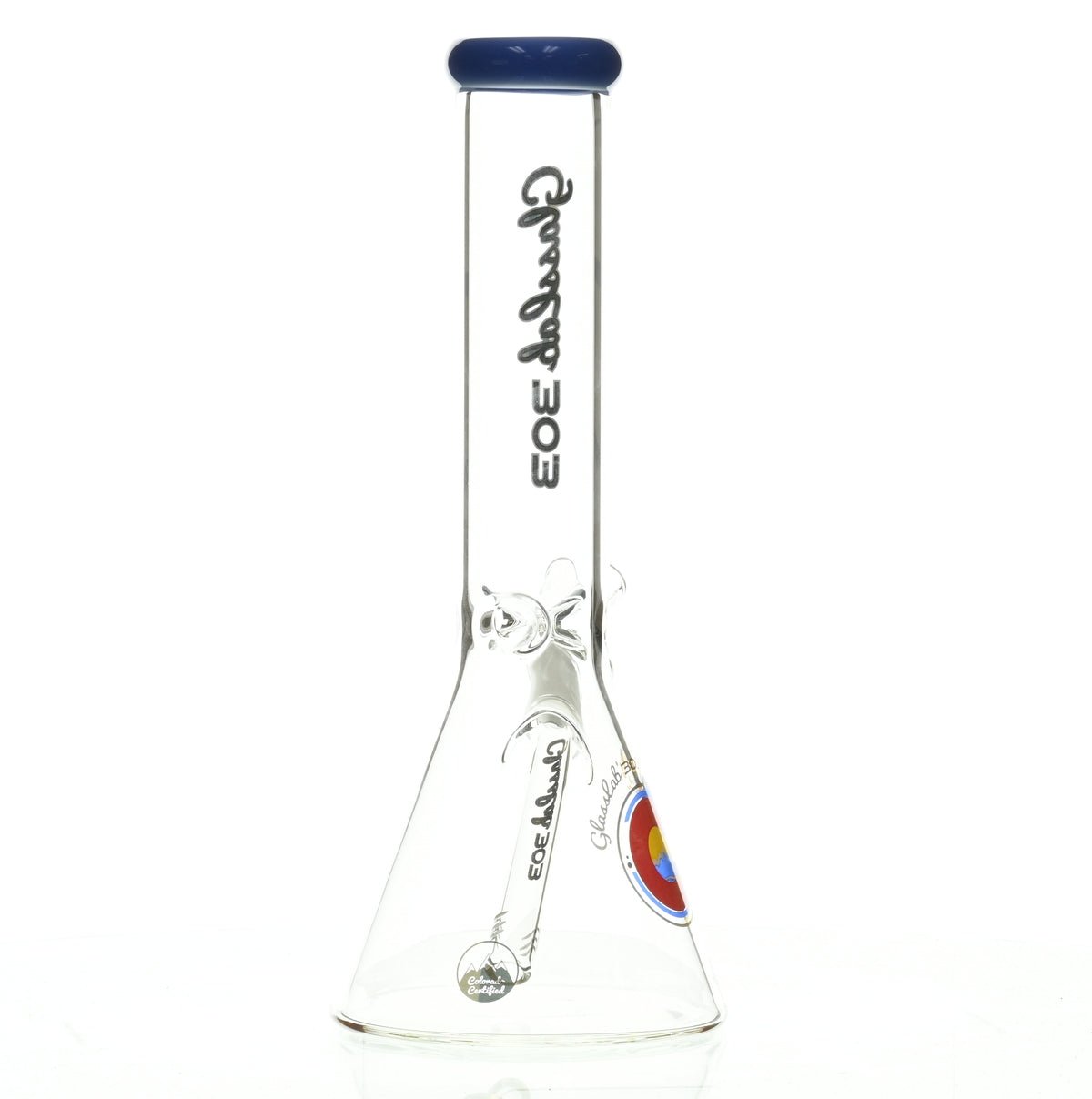 GLASSLAB 303 BEAKER BLUE GREEN ACCENT - Smoke Spot Smoke Shop