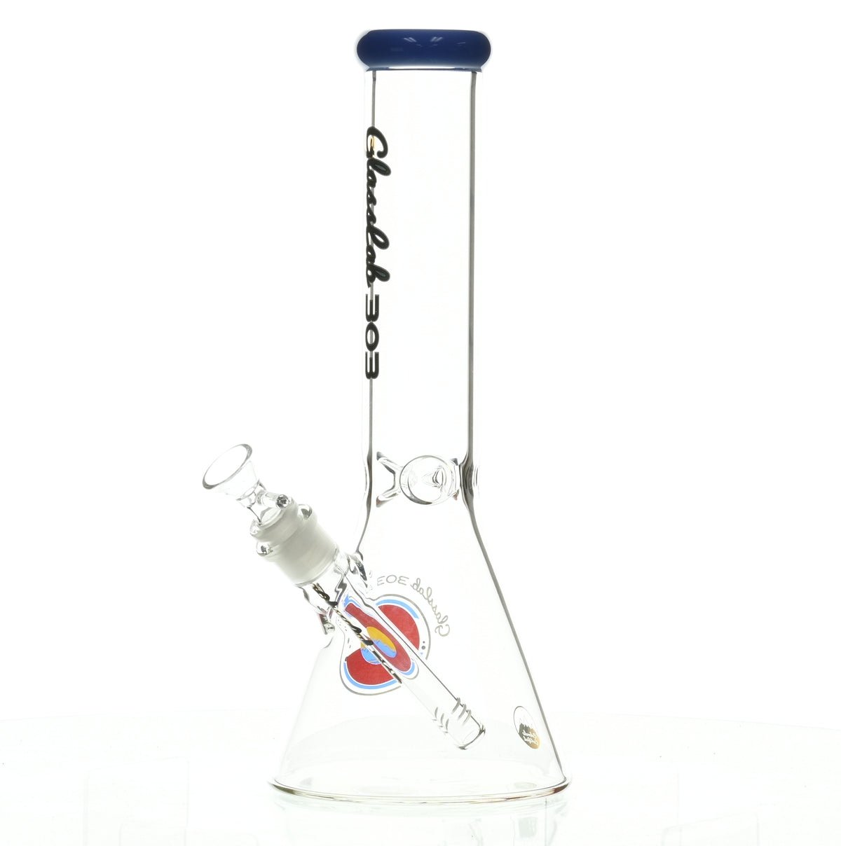 GLASSLAB 303 BEAKER BLUE GREEN ACCENT - Smoke Spot Smoke Shop