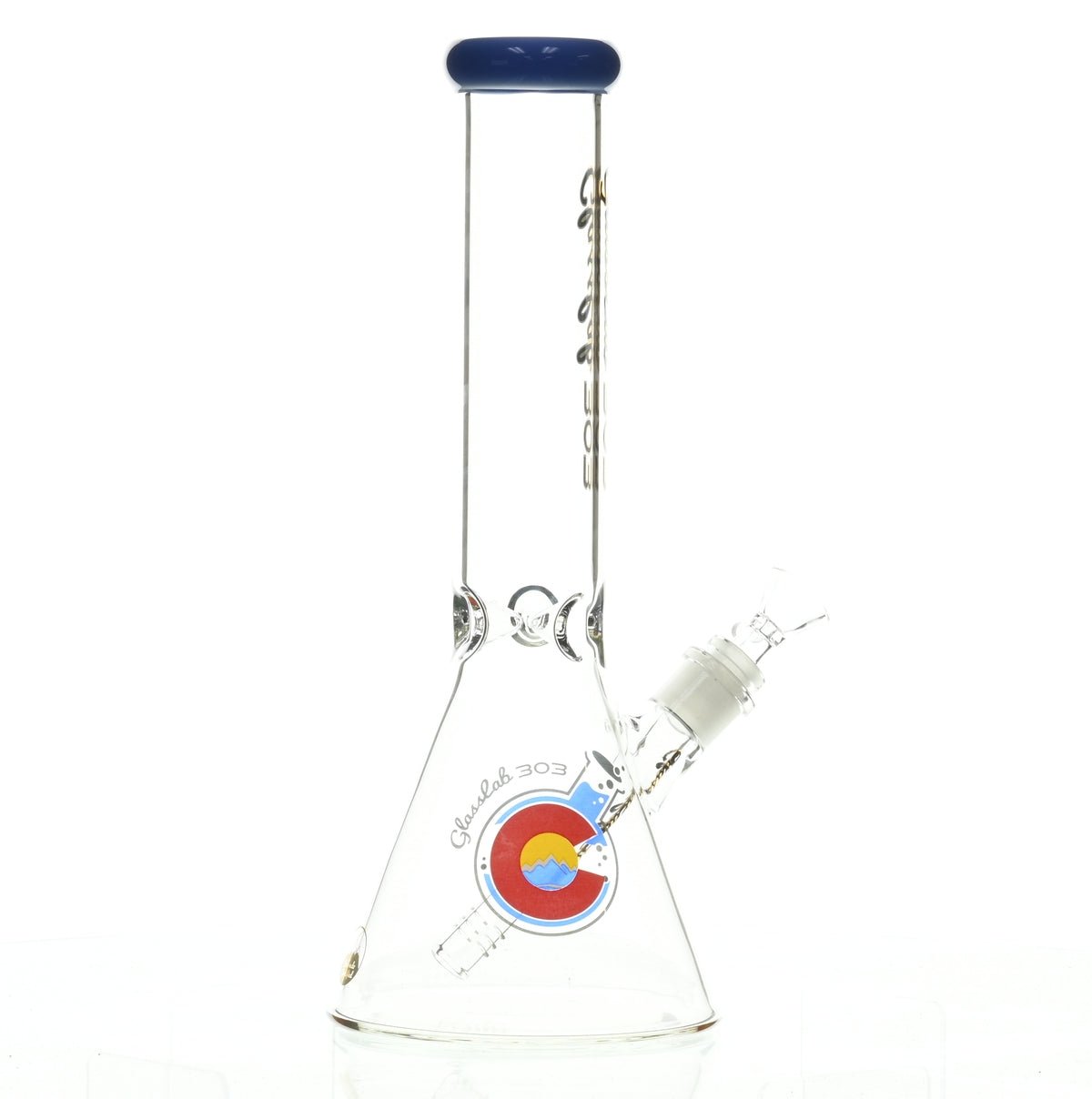 GLASSLAB 303 BEAKER BLUE GREEN ACCENT - Smoke Spot Smoke Shop