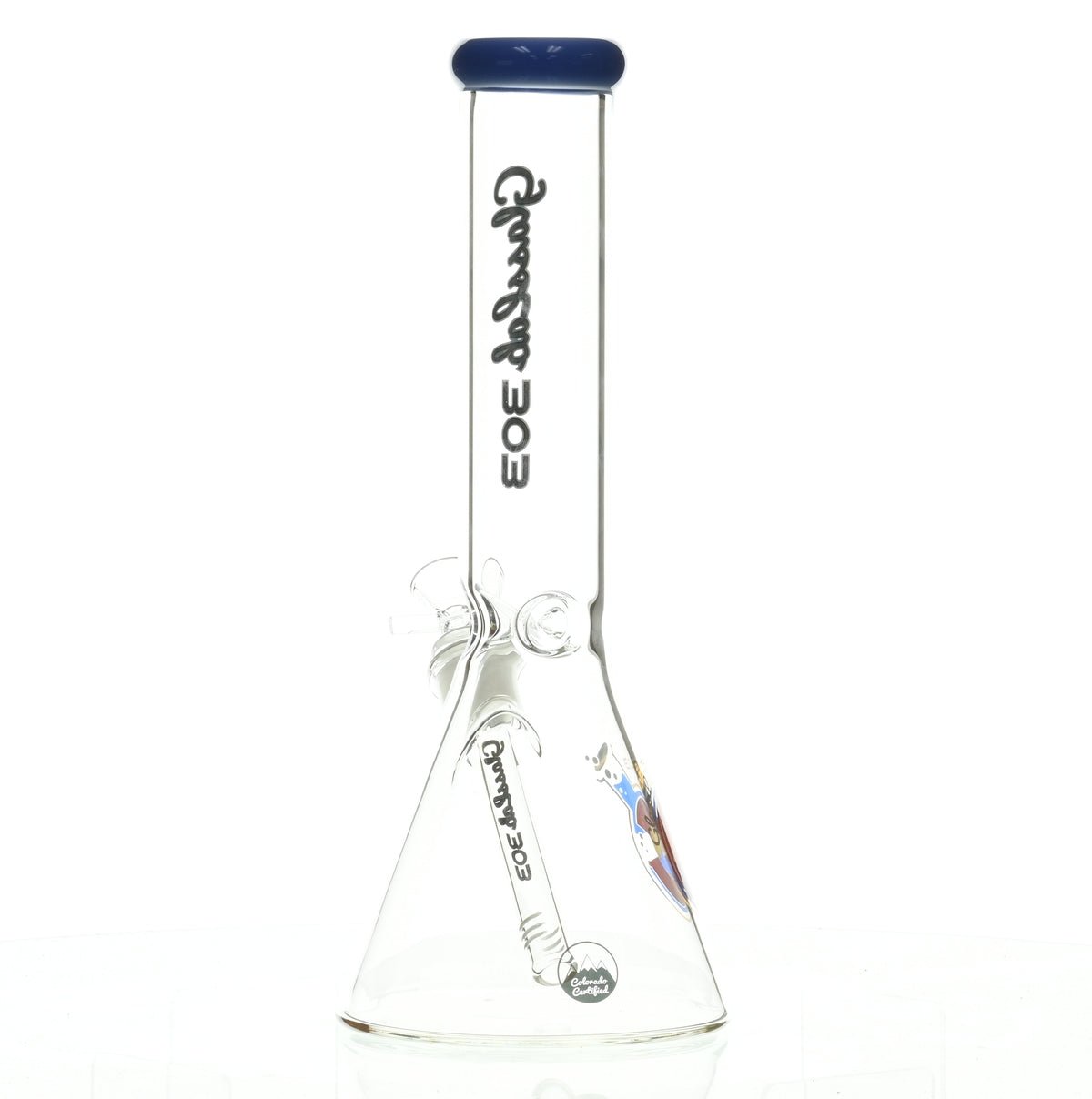 GLASSLAB 303 BEAKER BLUE GREEN ACCENT - Smoke Spot Smoke Shop