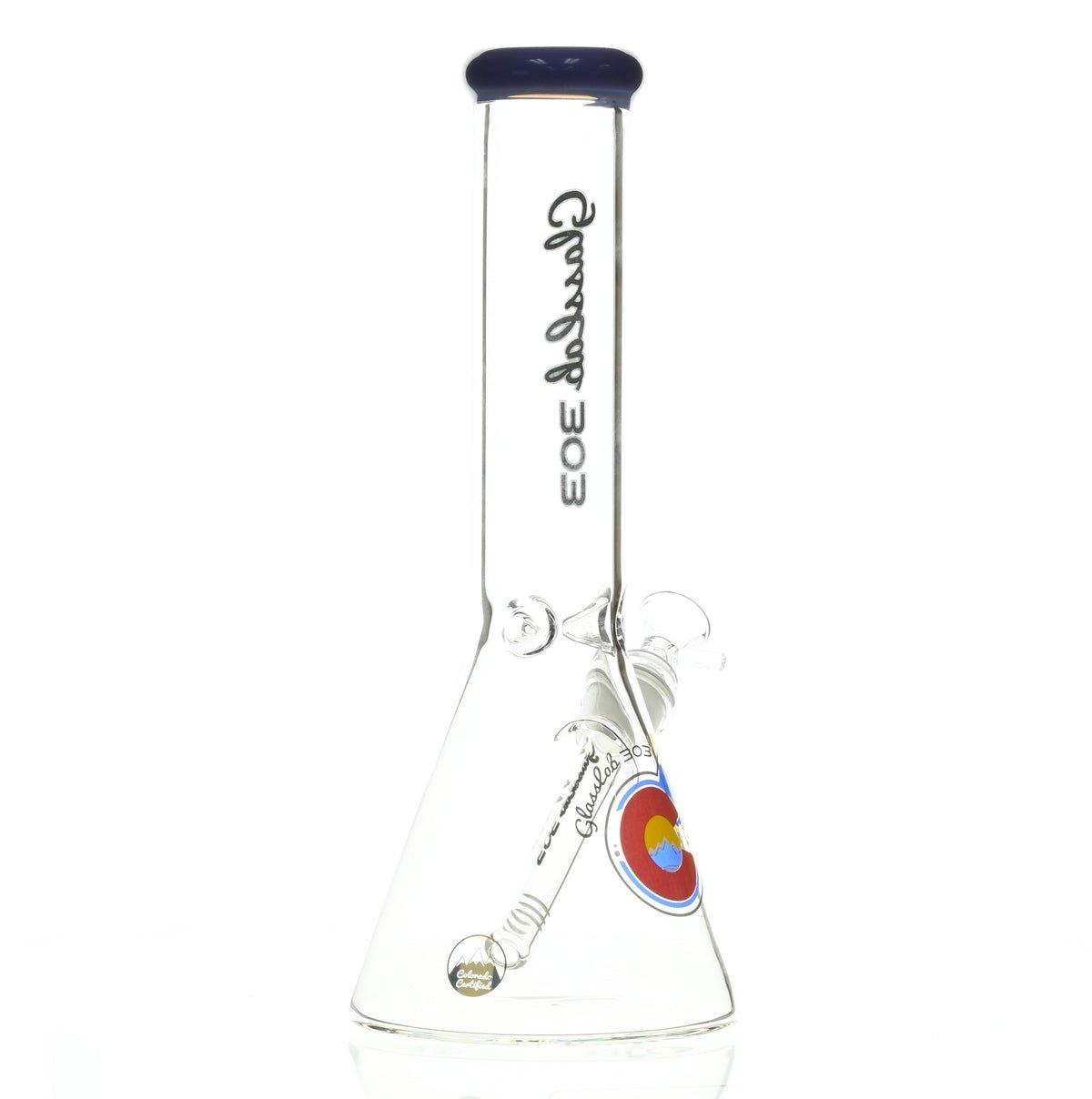 GLASSLAB 303 BEAKER PURPLE ACCENT - Smoke Spot Smoke Shop