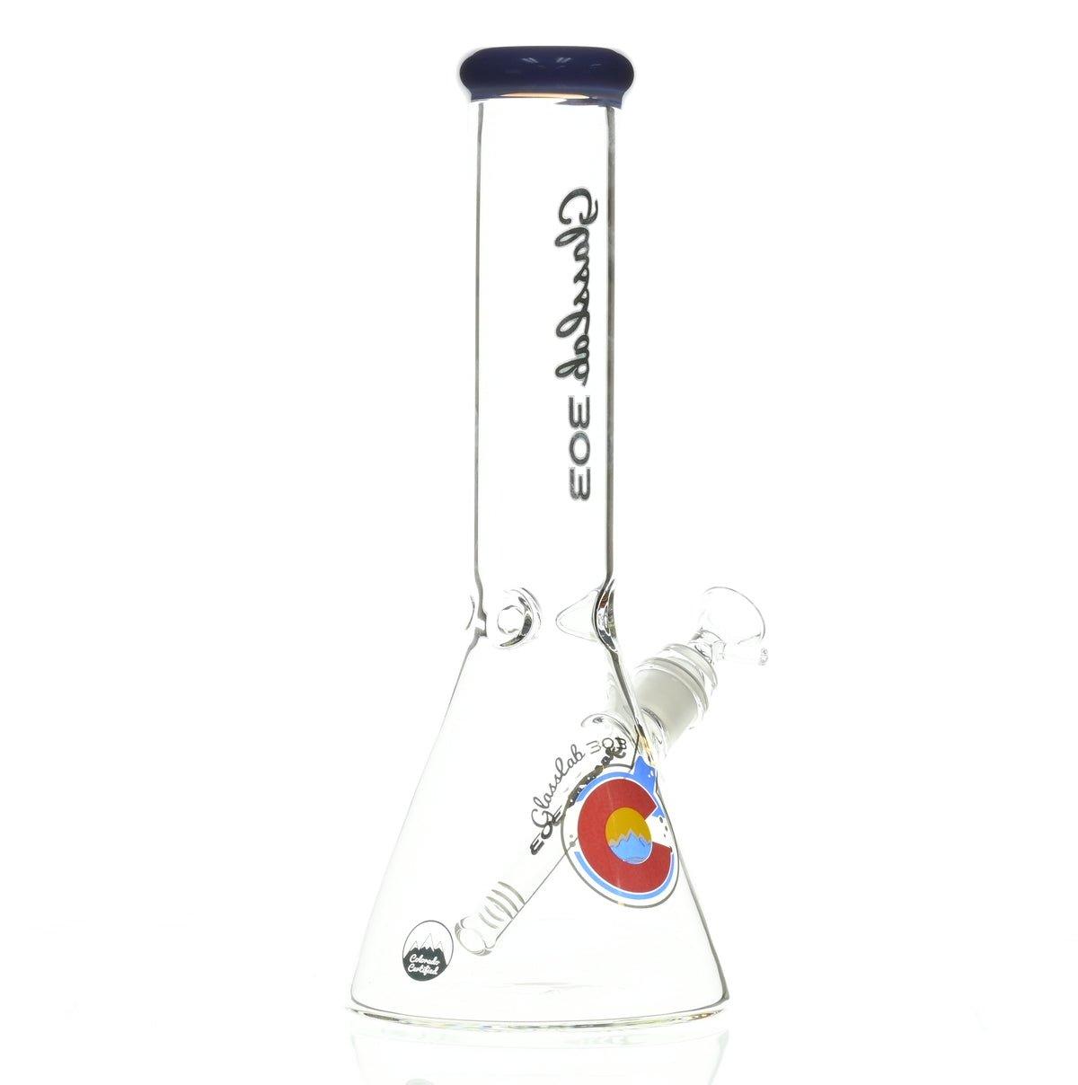 GLASSLAB 303 BEAKER PURPLE ACCENT - Smoke Spot Smoke Shop