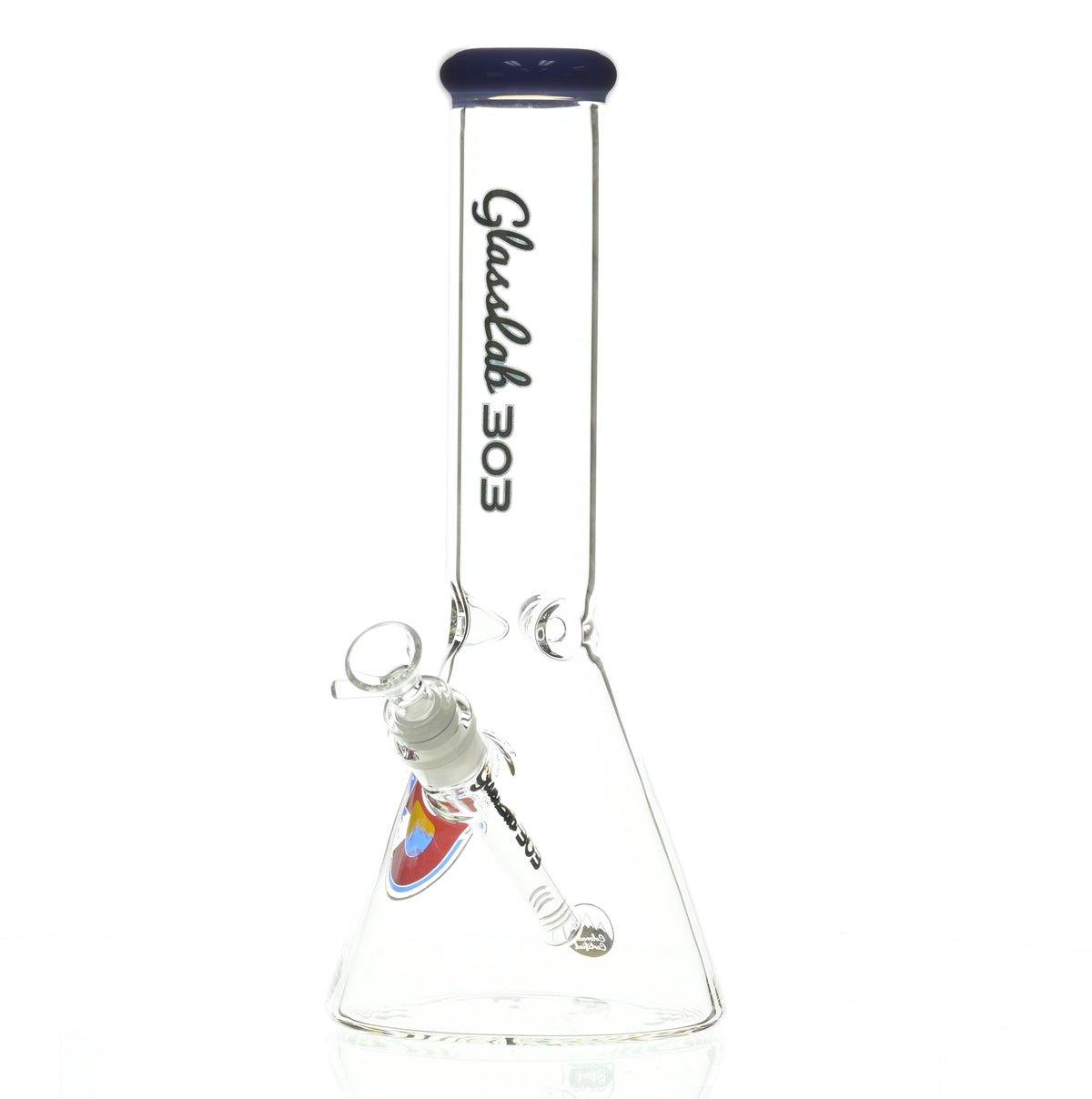 GLASSLAB 303 BEAKER PURPLE ACCENT - Smoke Spot Smoke Shop
