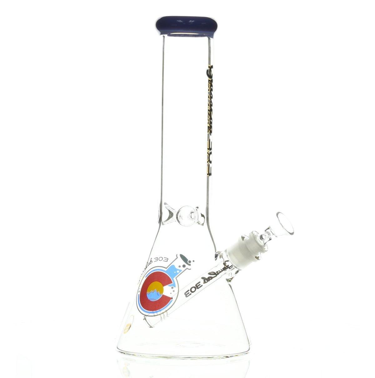 GLASSLAB 303 BEAKER PURPLE ACCENT - Smoke Spot Smoke Shop