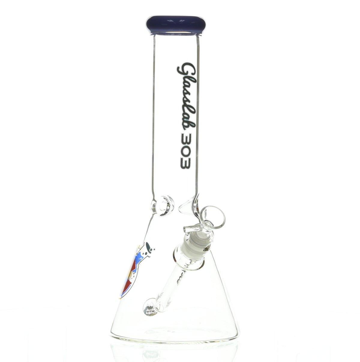 GLASSLAB 303 BEAKER PURPLE ACCENT - Smoke Spot Smoke Shop