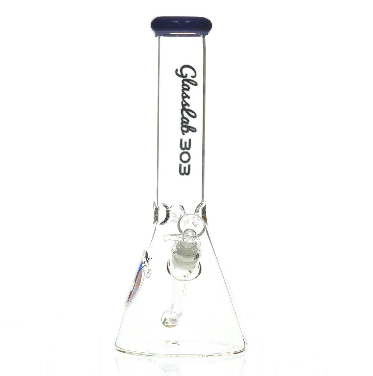 GLASSLAB 303 BEAKER PURPLE ACCENT - Smoke Spot Smoke Shop