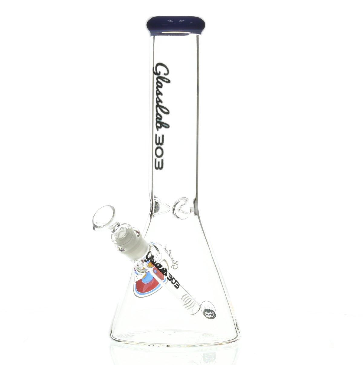 GLASSLAB 303 BEAKER PURPLE ACCENT - Smoke Spot Smoke Shop