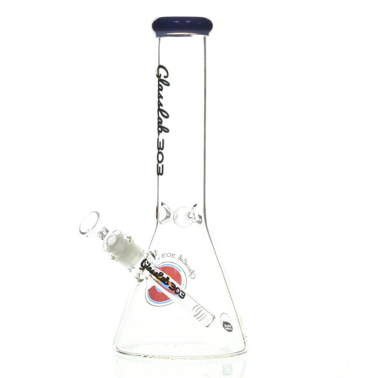 GLASSLAB 303 BEAKER PURPLE ACCENT - Smoke Spot Smoke Shop