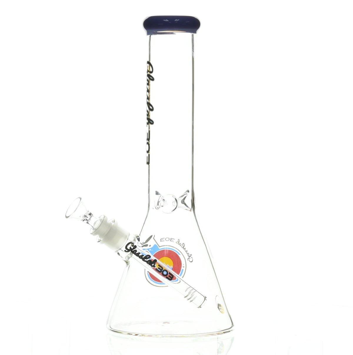 GLASSLAB 303 BEAKER PURPLE ACCENT - Smoke Spot Smoke Shop