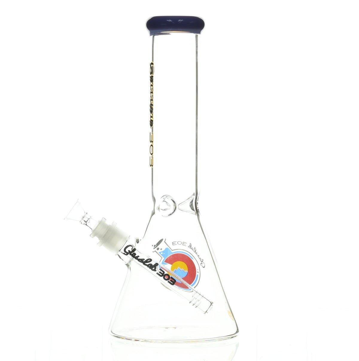 GLASSLAB 303 BEAKER PURPLE ACCENT - Smoke Spot Smoke Shop