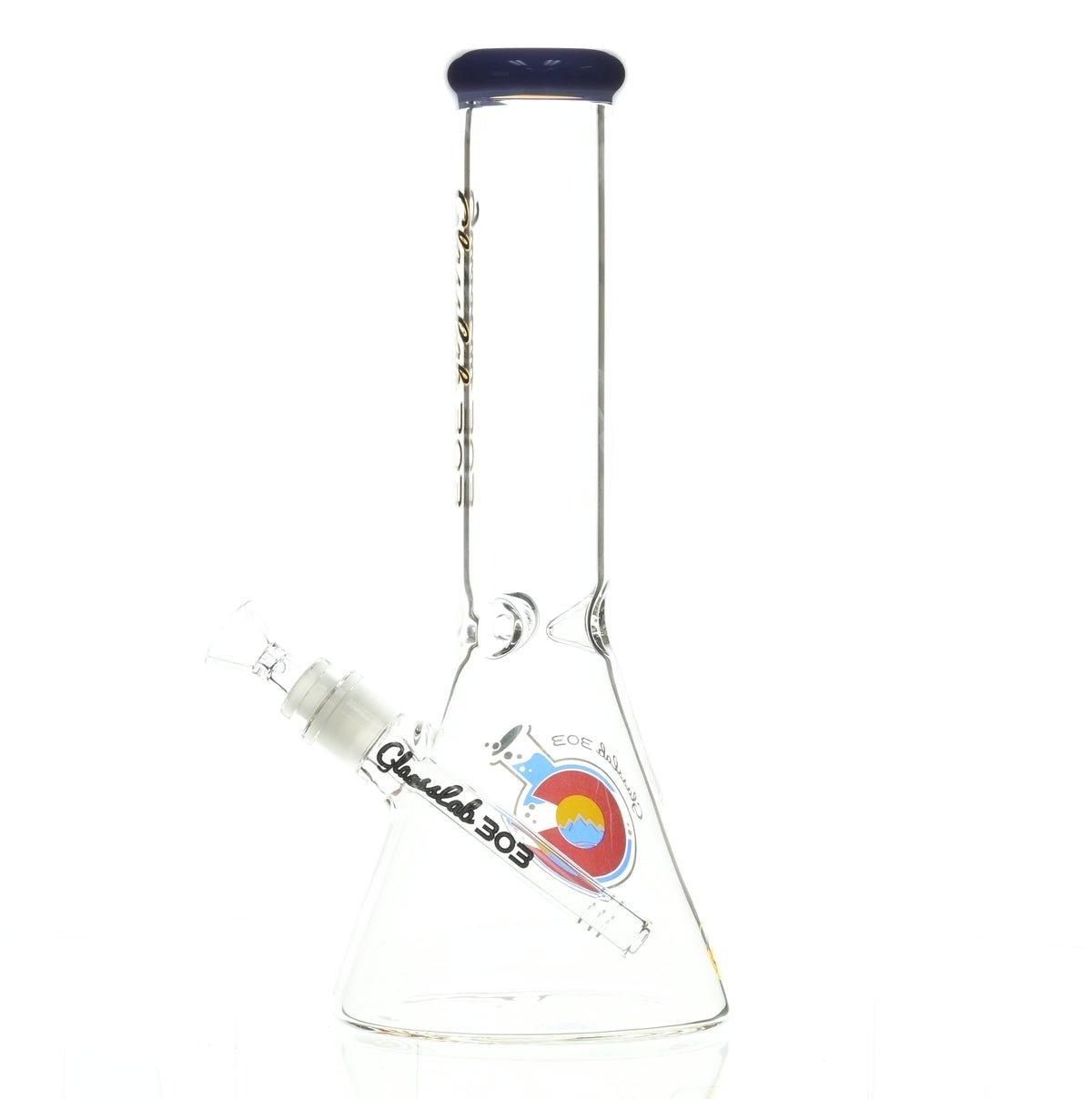 GLASSLAB 303 BEAKER PURPLE ACCENT - Smoke Spot Smoke Shop