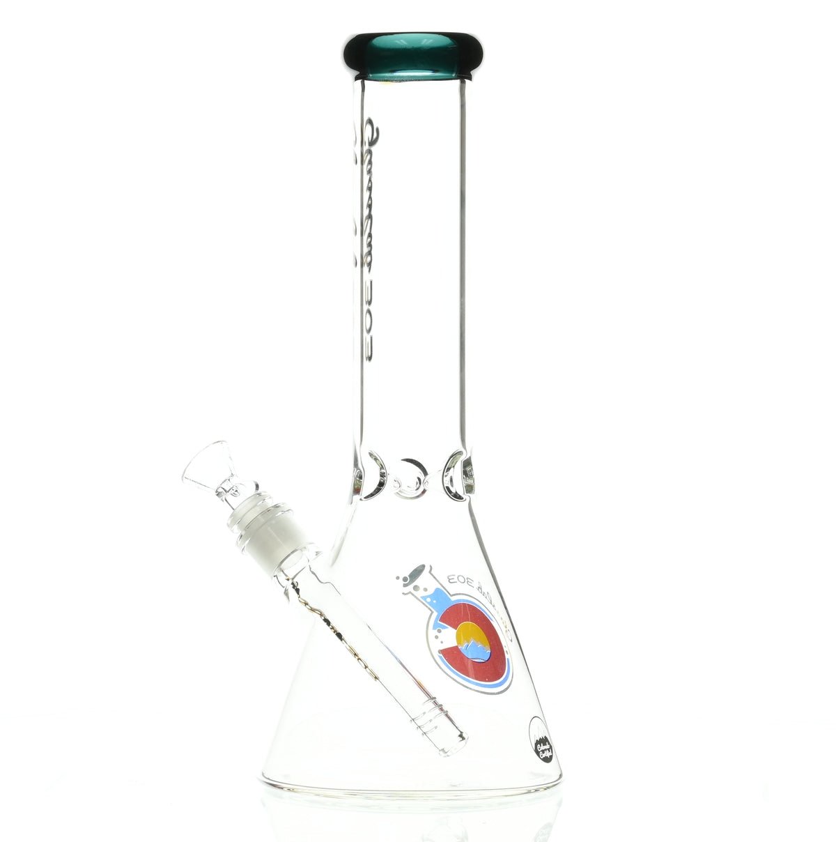 GLASSLAB 303 BEAKER TEAL GREEN ACCENT - Smoke Spot Smoke Shop