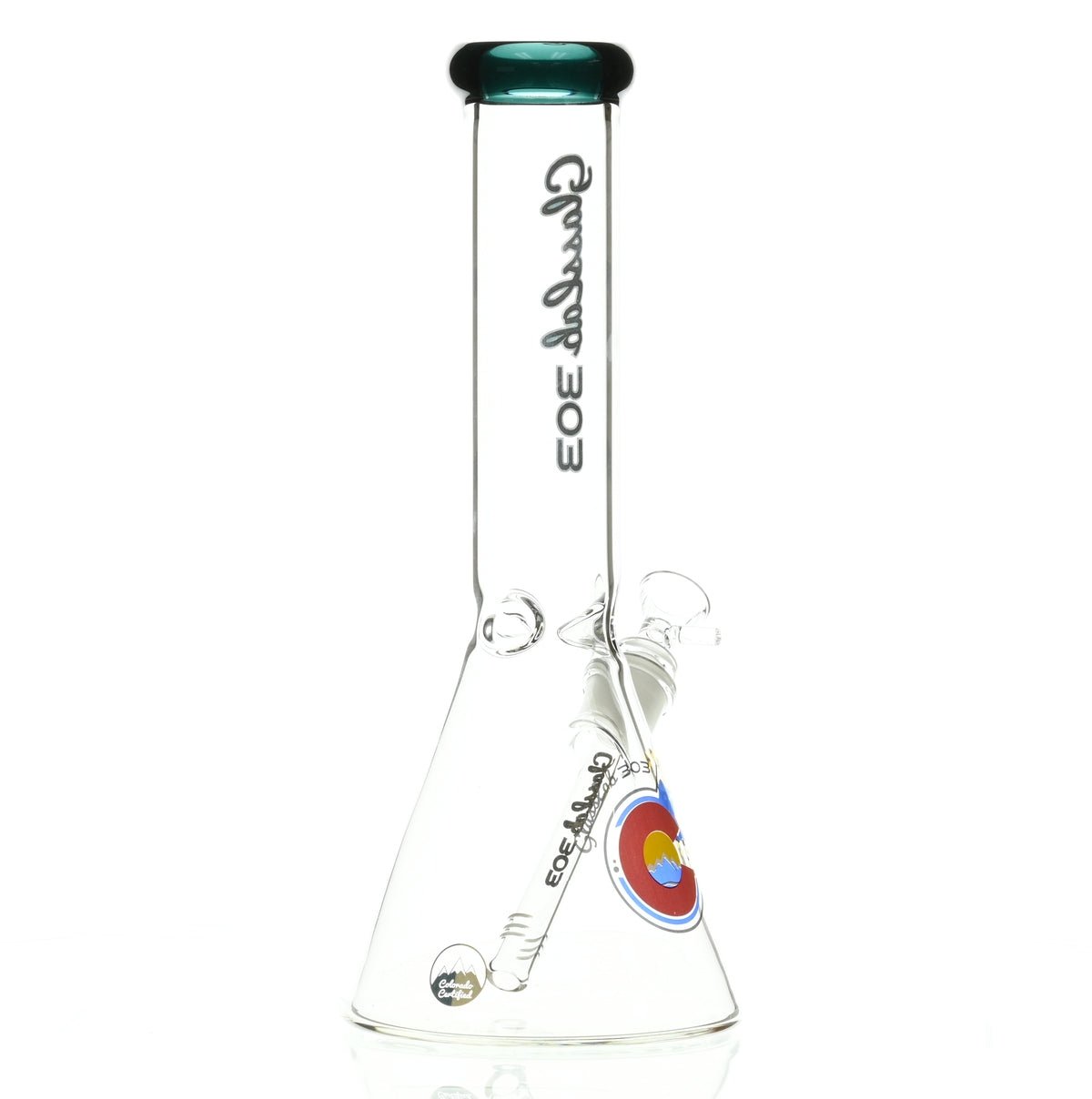 GLASSLAB 303 BEAKER TEAL GREEN ACCENT - Smoke Spot Smoke Shop