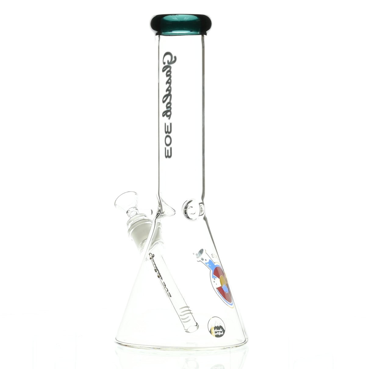 GLASSLAB 303 BEAKER TEAL GREEN ACCENT - Smoke Spot Smoke Shop