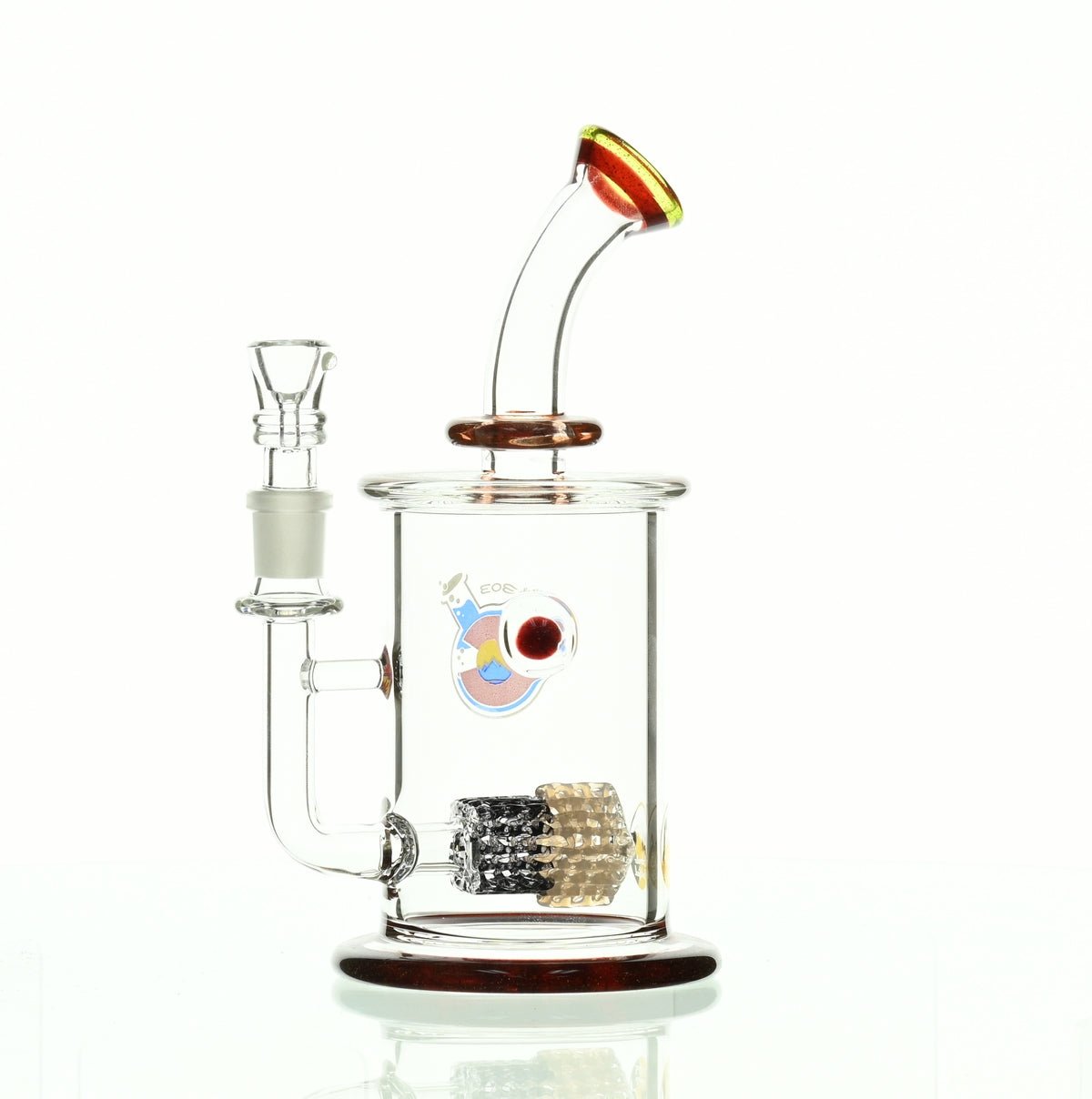 GLASSLAB 303 CAM 04 INLINE MATRIX CLEAR BLUE/RUBY RED - Smoke Spot Smoke Shop