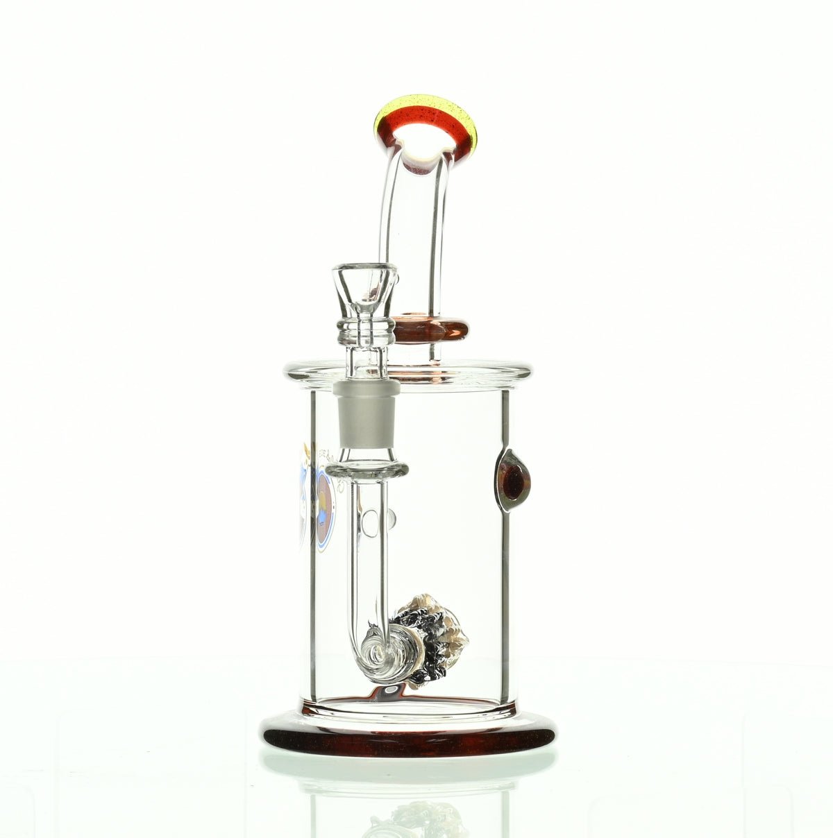 GLASSLAB 303 CAM 04 INLINE MATRIX CLEAR BLUE/RUBY RED - Smoke Spot Smoke Shop