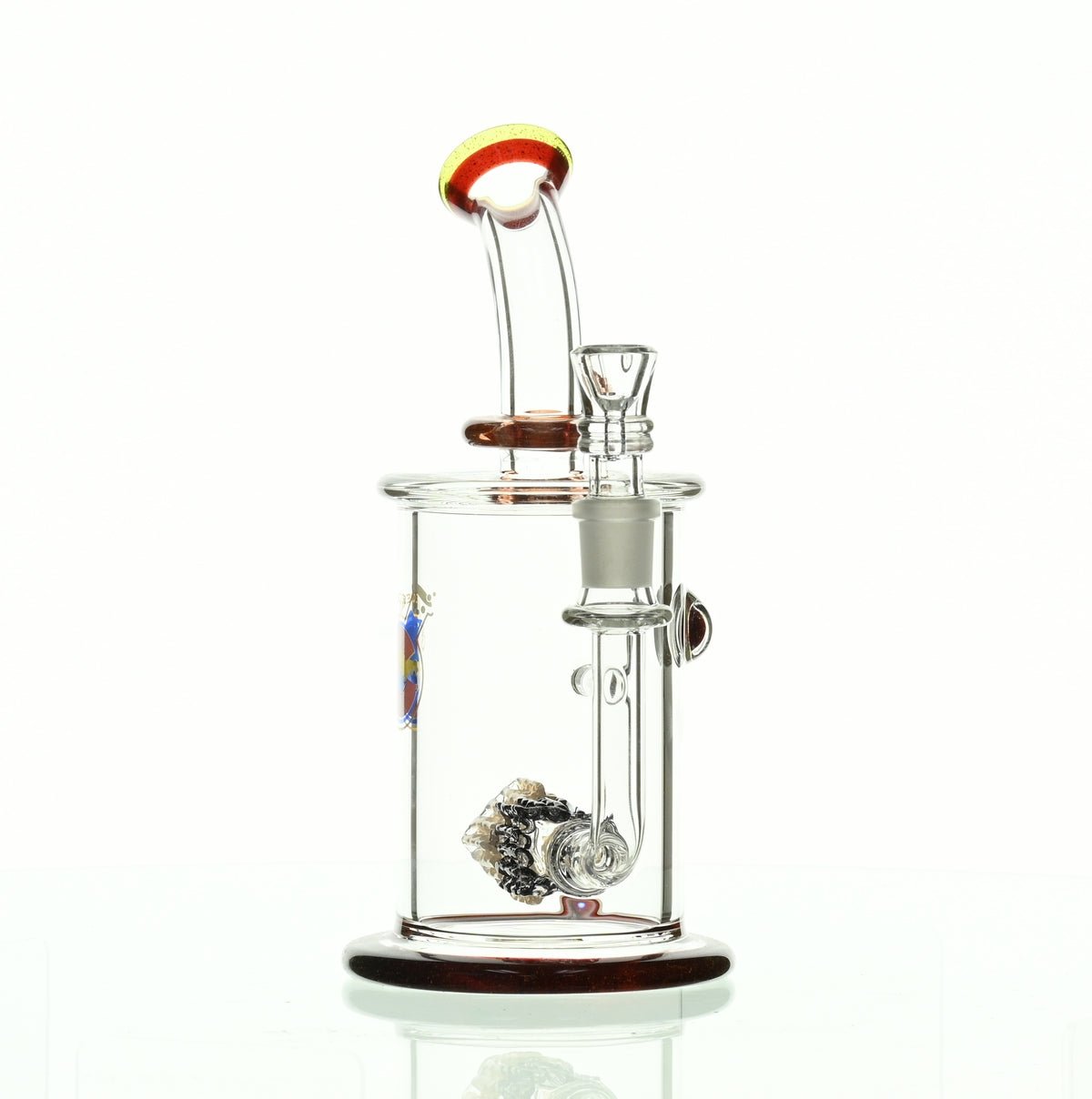 GLASSLAB 303 CAM 04 INLINE MATRIX CLEAR BLUE/RUBY RED - Smoke Spot Smoke Shop