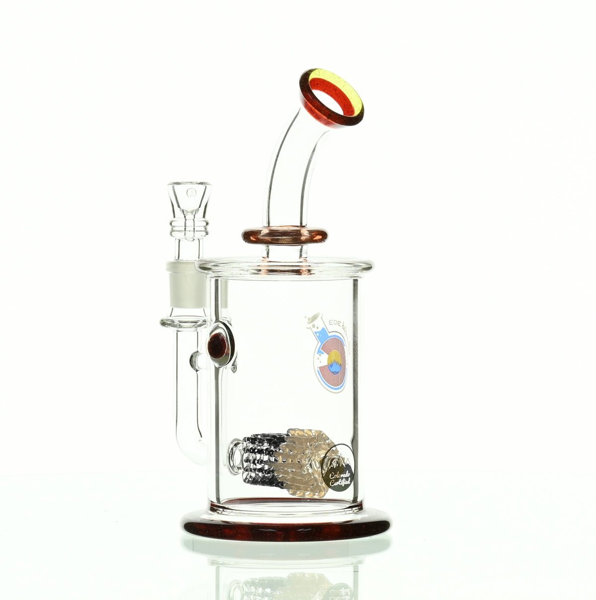 GLASSLAB 303 CAM 04 INLINE MATRIX CLEAR BLUE/RUBY RED - Smoke Spot Smoke Shop