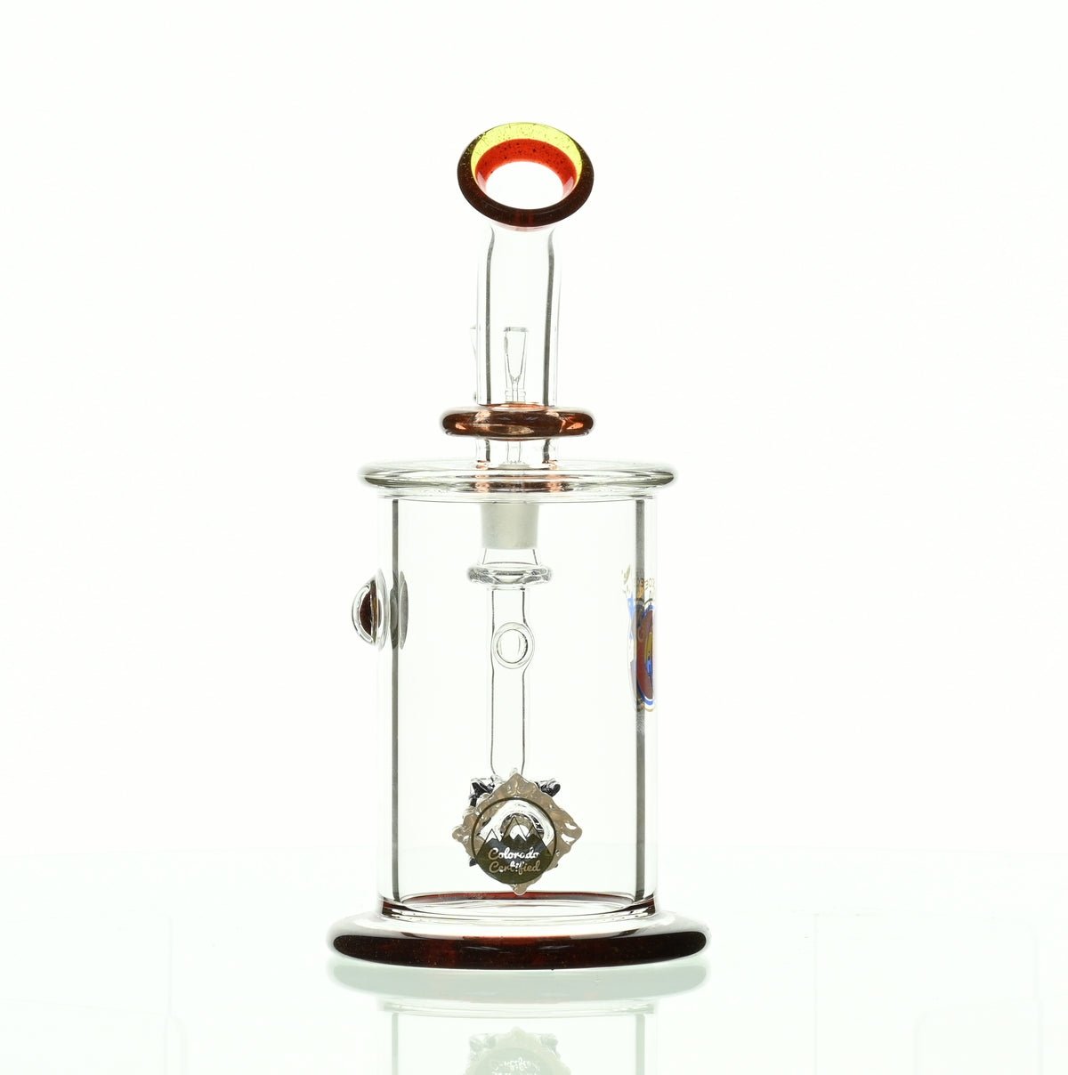 GLASSLAB 303 CAM 04 INLINE MATRIX CLEAR BLUE/RUBY RED - Smoke Spot Smoke Shop
