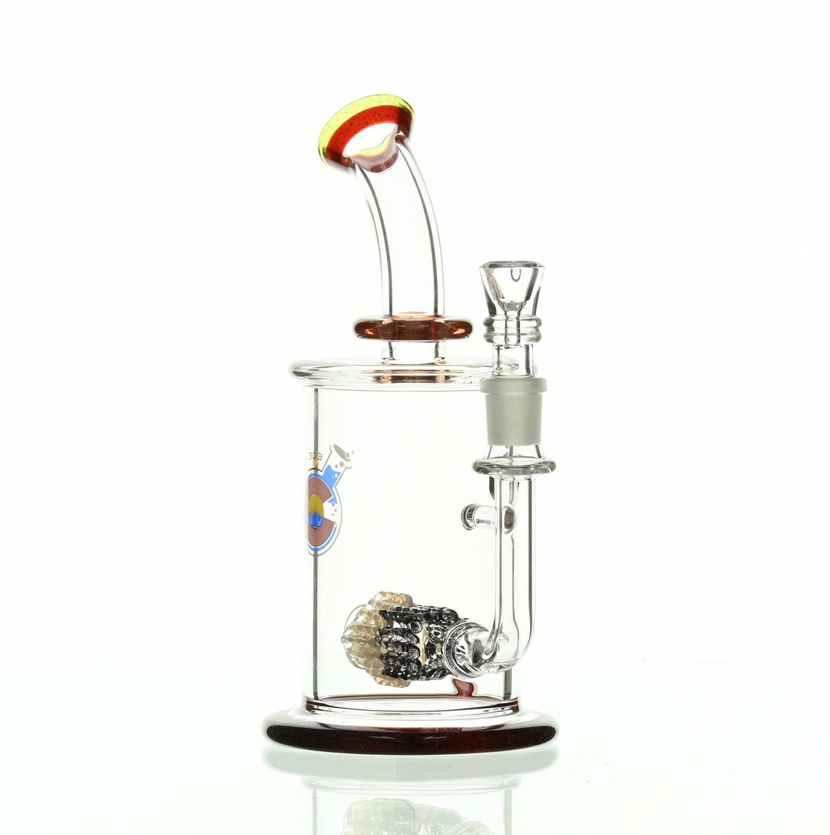 GLASSLAB 303 CAM 04 INLINE MATRIX CLEAR BLUE/RUBY RED - Smoke Spot Smoke Shop