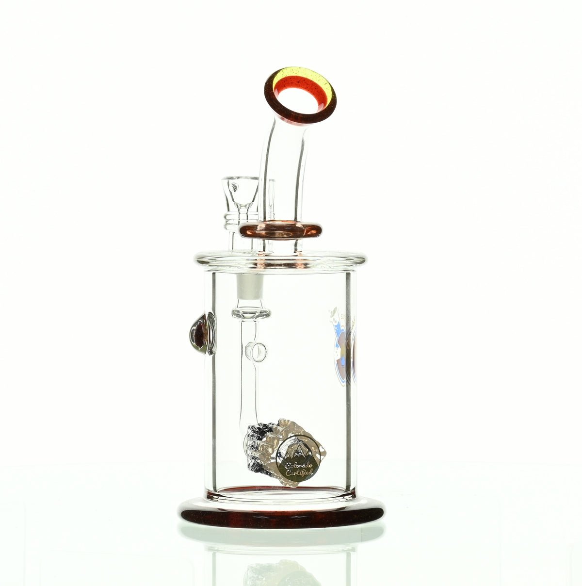 GLASSLAB 303 CAM 04 INLINE MATRIX CLEAR BLUE/RUBY RED - Smoke Spot Smoke Shop