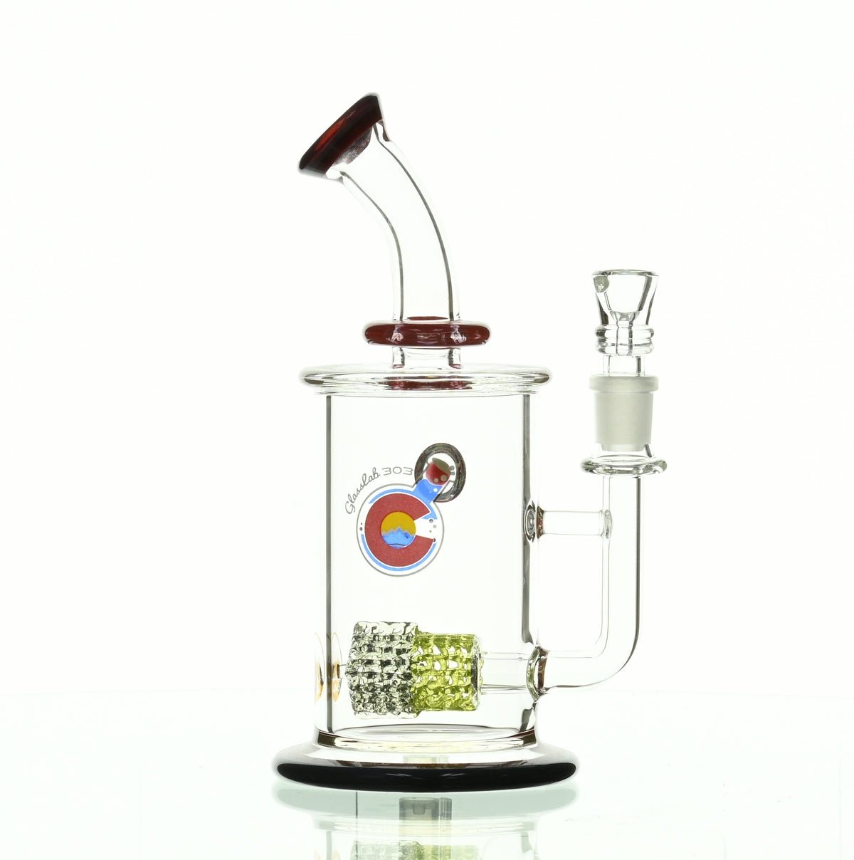 GLASSLAB 303 CAM 04 INLINE MATRIX RED/BLUE - Smoke Spot Smoke Shop