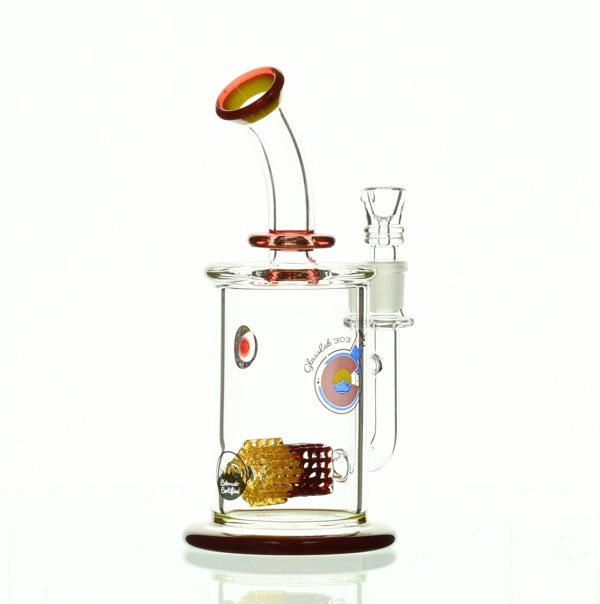GLASSLAB 303 CAM 04 INLINE MATRIX RED/CANARY - Smoke Spot Smoke Shop