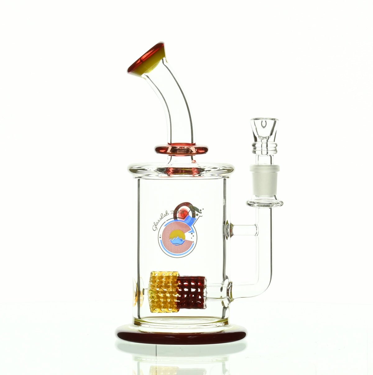 GLASSLAB 303 CAM 04 INLINE MATRIX RED/CANARY - Smoke Spot Smoke Shop