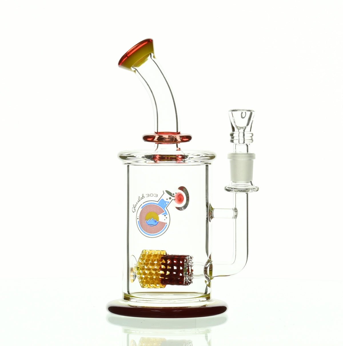 GLASSLAB 303 CAM 04 INLINE MATRIX RED/CANARY - Smoke Spot Smoke Shop