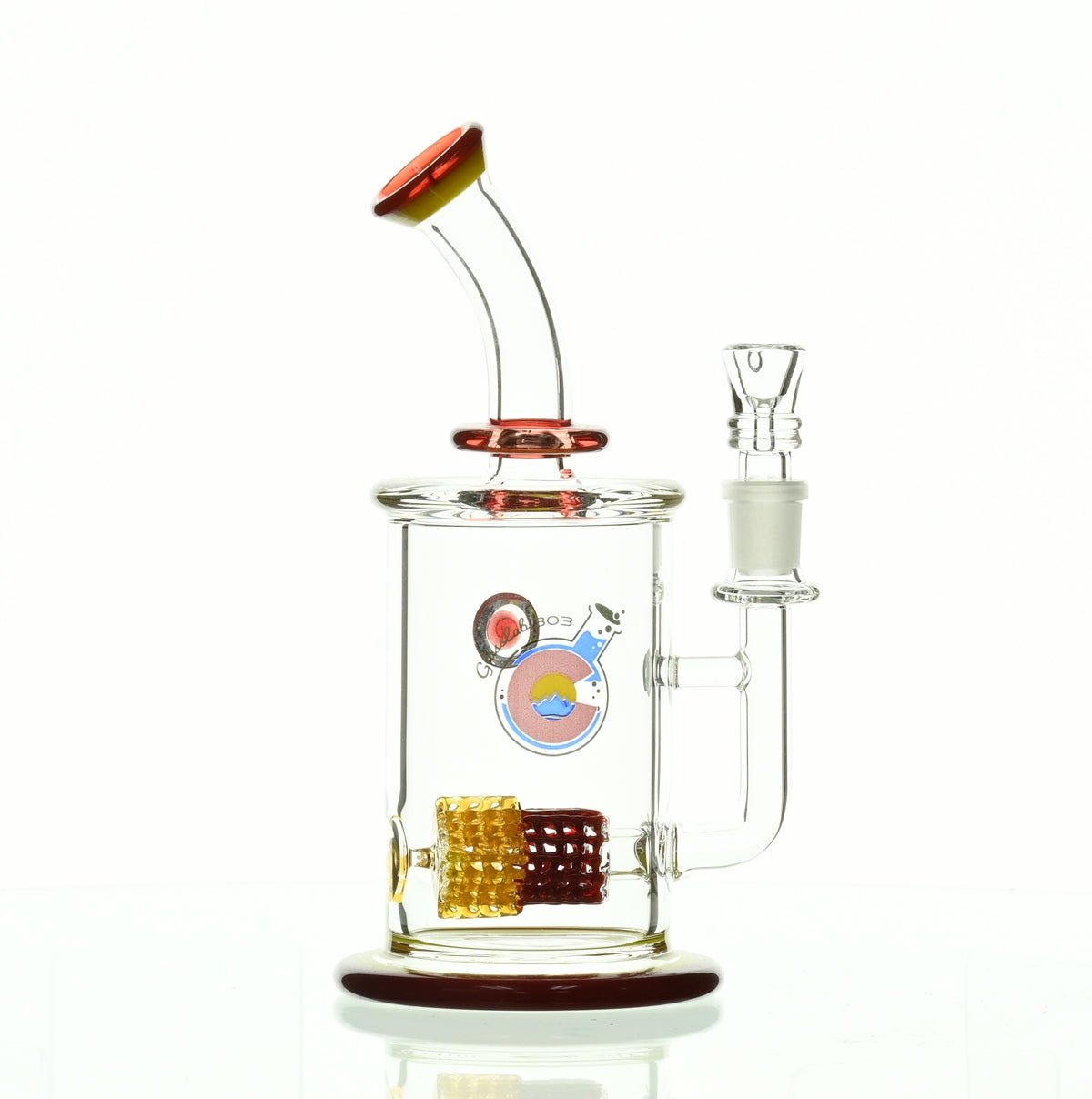 GLASSLAB 303 CAM 04 INLINE MATRIX RED/CANARY - Smoke Spot Smoke Shop