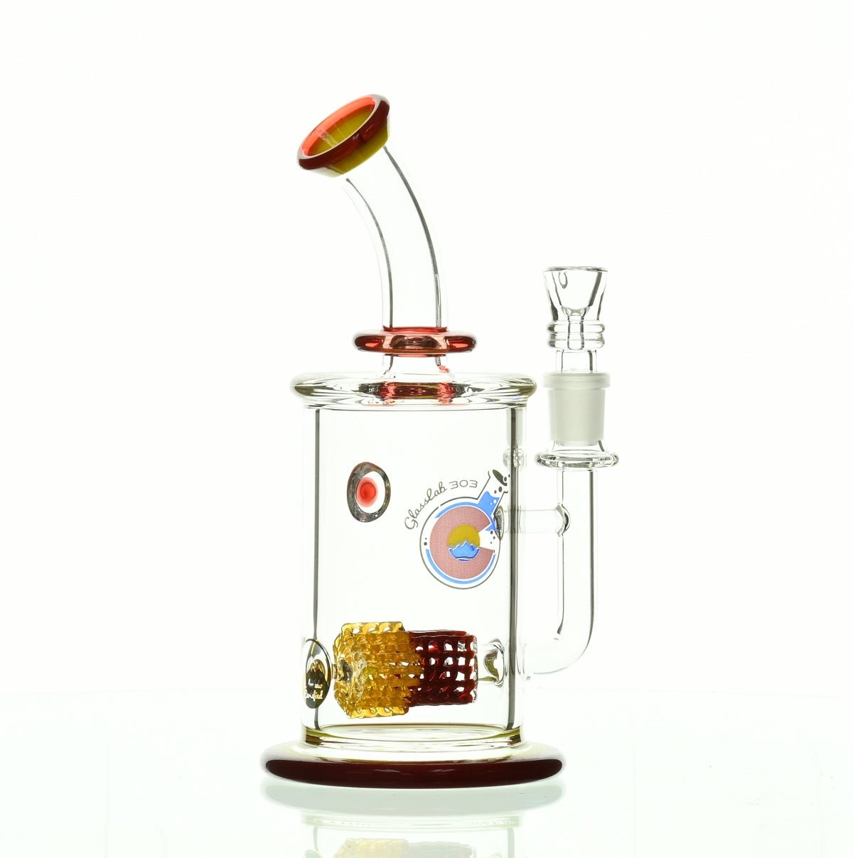 GLASSLAB 303 CAM 04 INLINE MATRIX RED/CANARY - Smoke Spot Smoke Shop