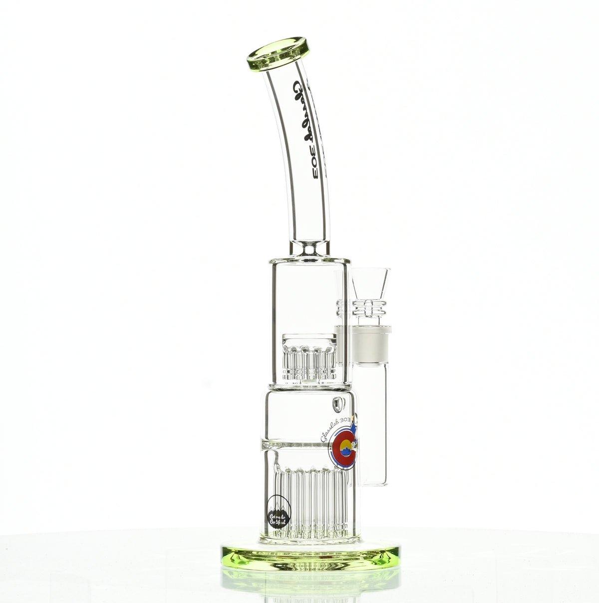 GLASSLAB 303 GLBCTR CLEAR GREEN ACCENTS - Smoke Spot Smoke Shop